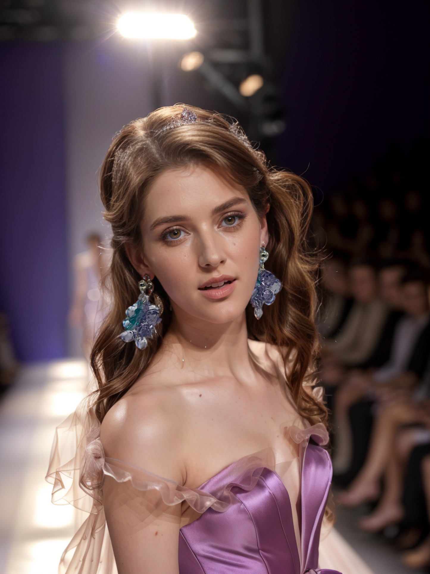 Purple grape collection of earrings