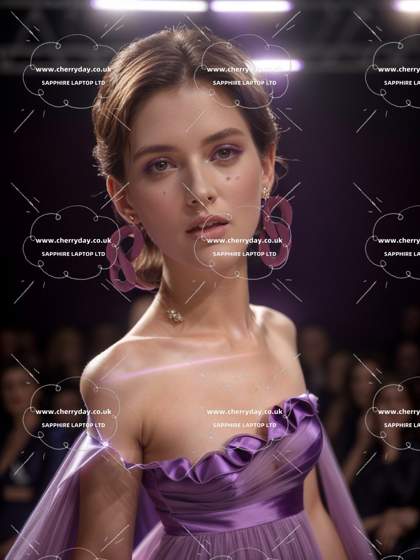 Purple grape collection of earrings