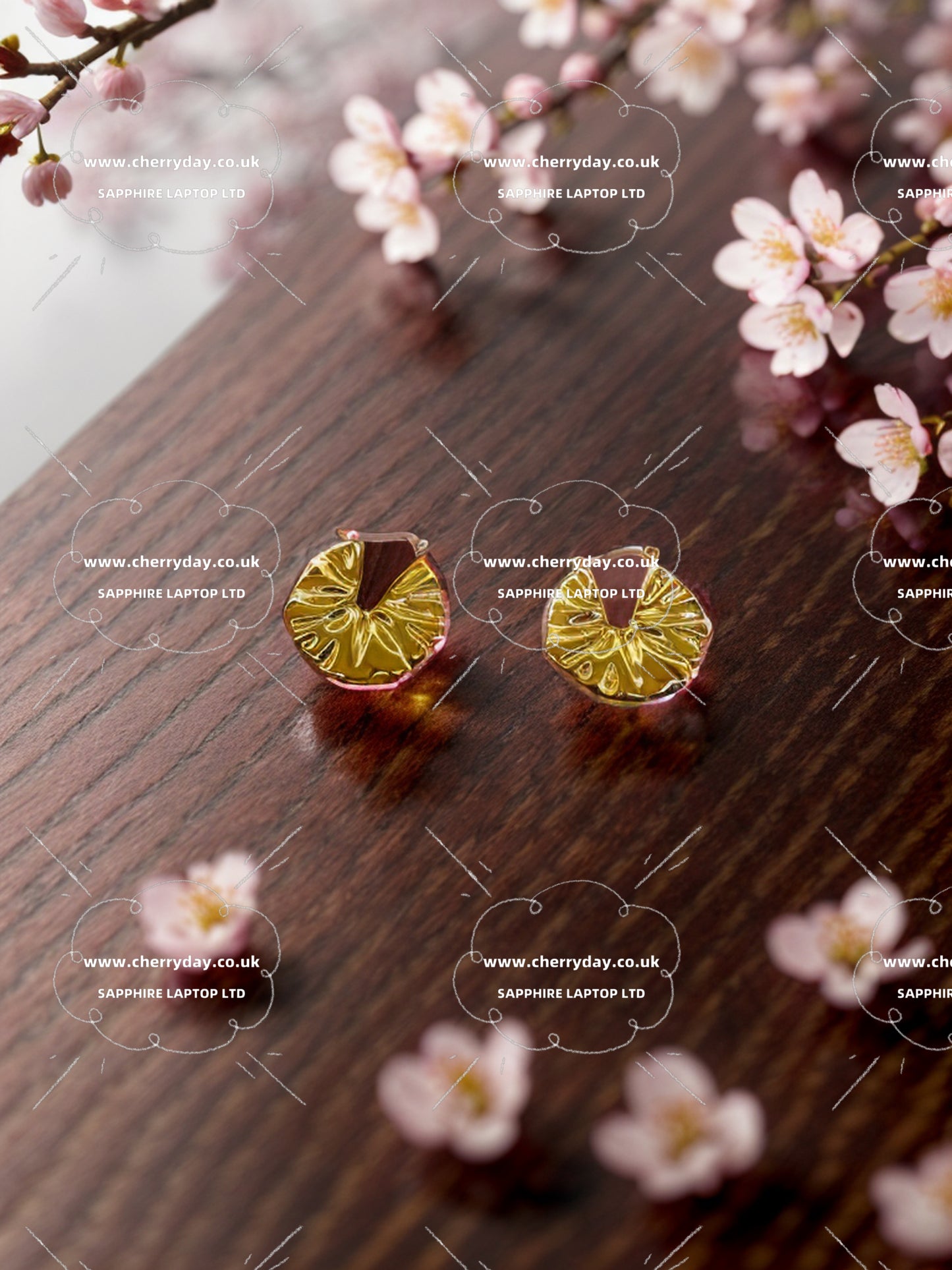 Gold and silver metals parties designed earrings