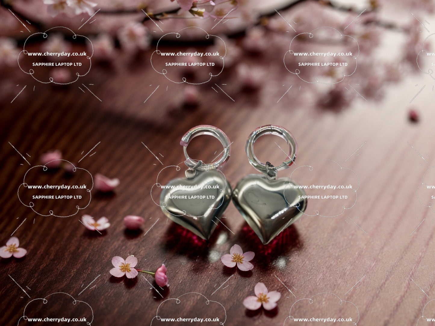 Gold and silver metals parties designed earrings