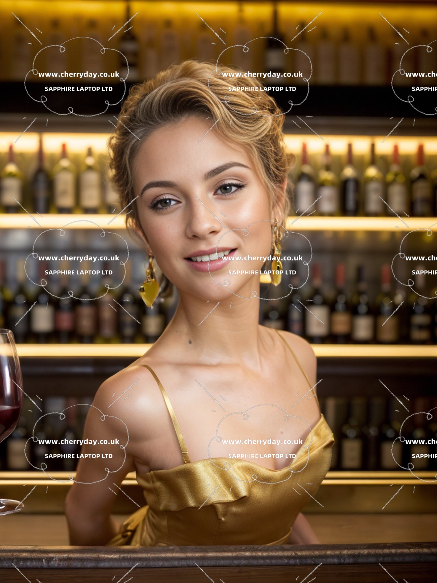 Gold and silver metals parties designed earrings