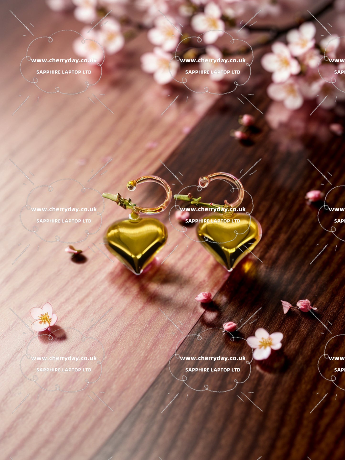 Gold and silver metals parties designed earrings