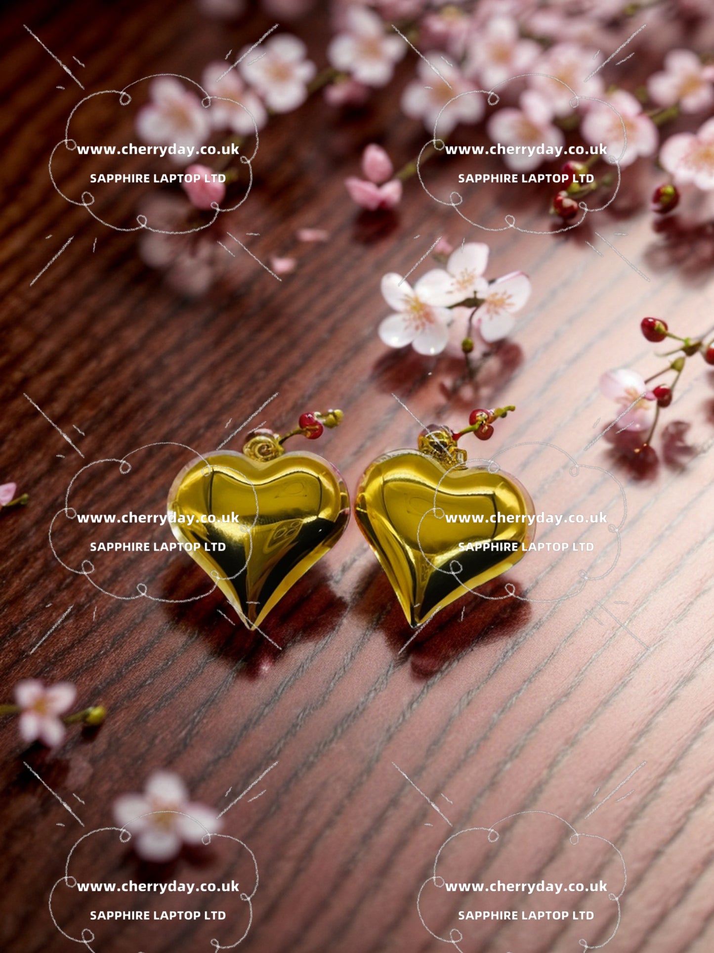 Gold and silver metals parties designed earrings