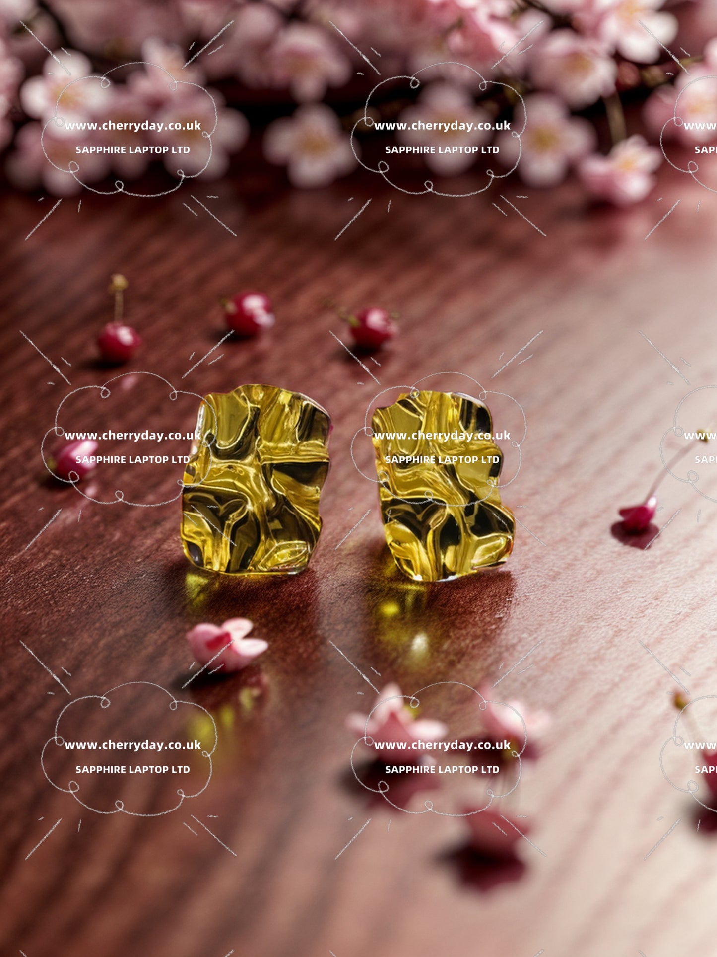 Gold and silver metals parties designed earrings