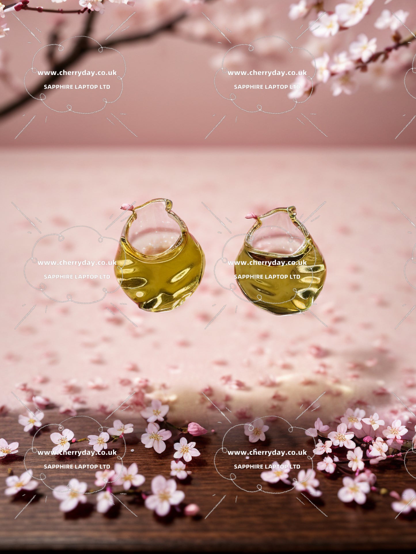 Gold and silver metals parties designed earrings