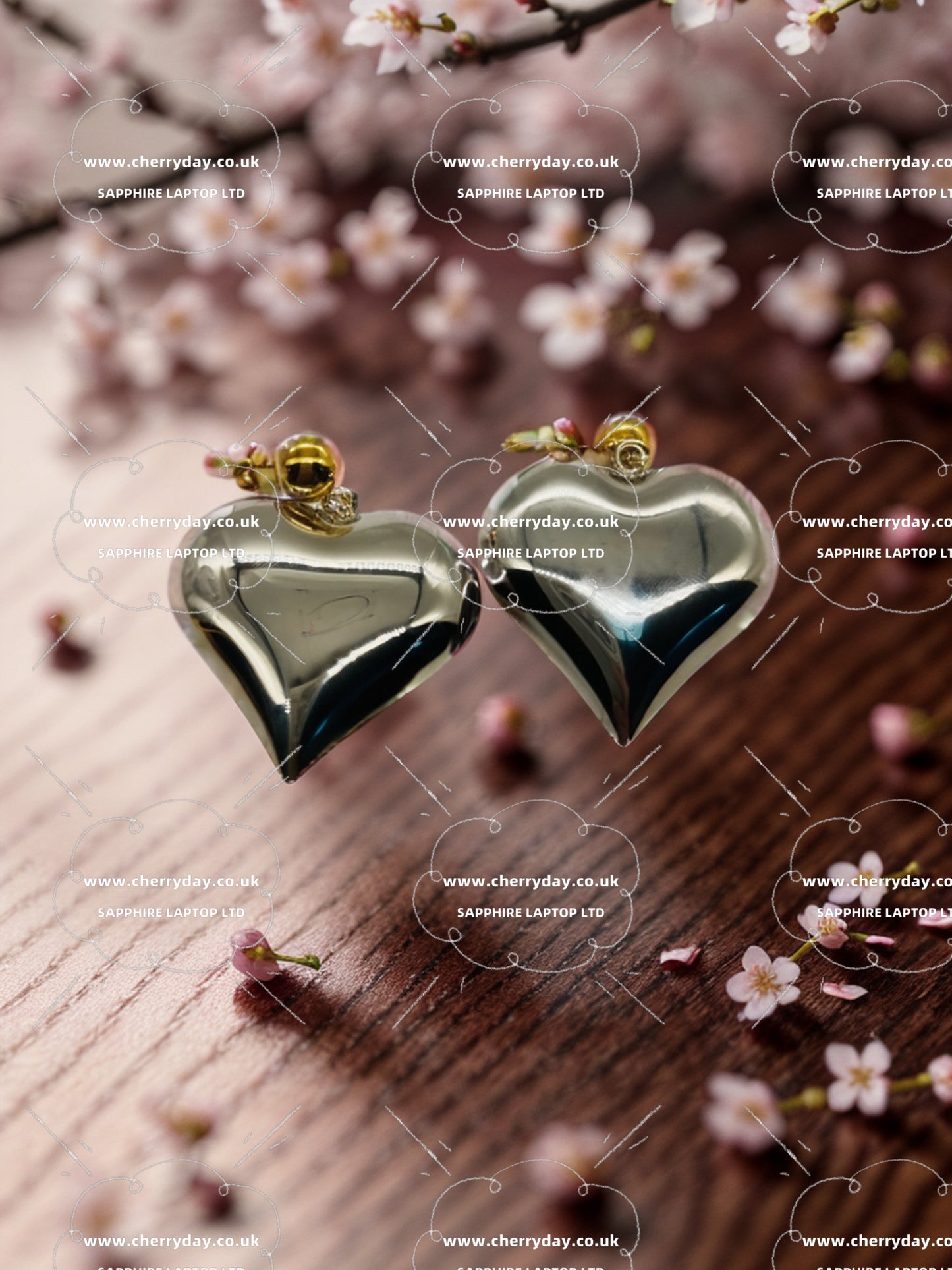Gold and silver metals parties designed earrings