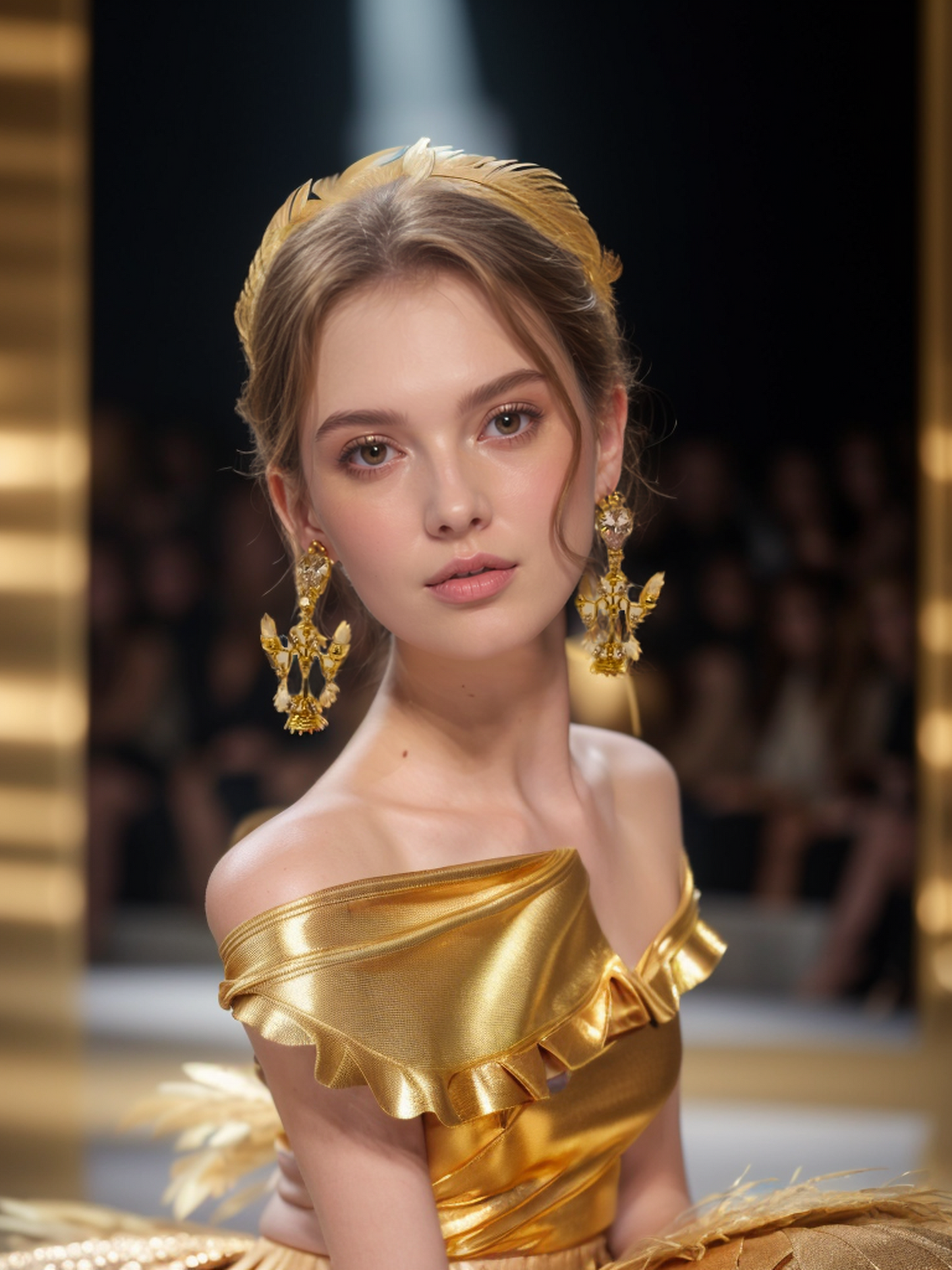 Crystal chandelier earrings
