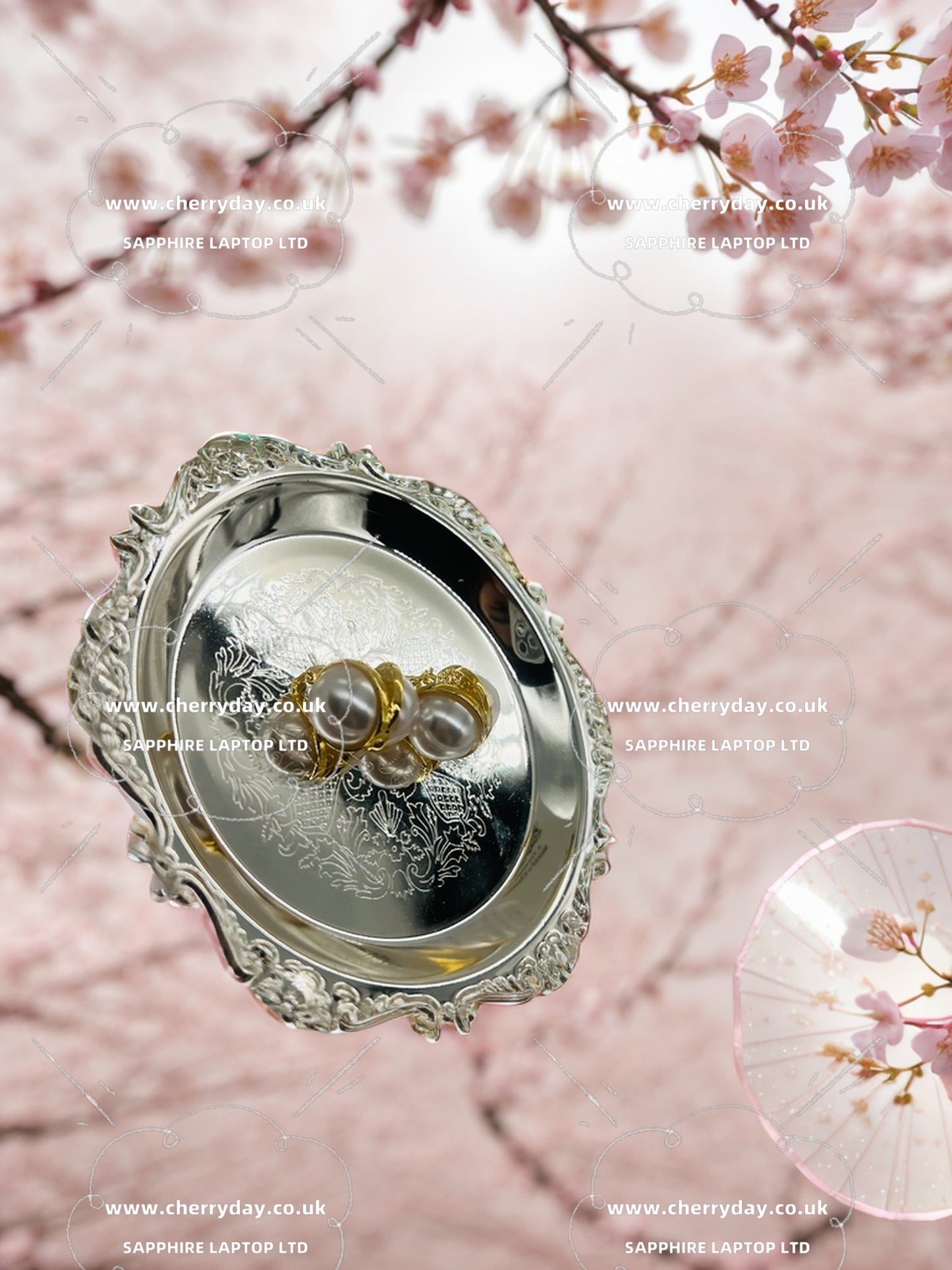 Pearl petal earrings