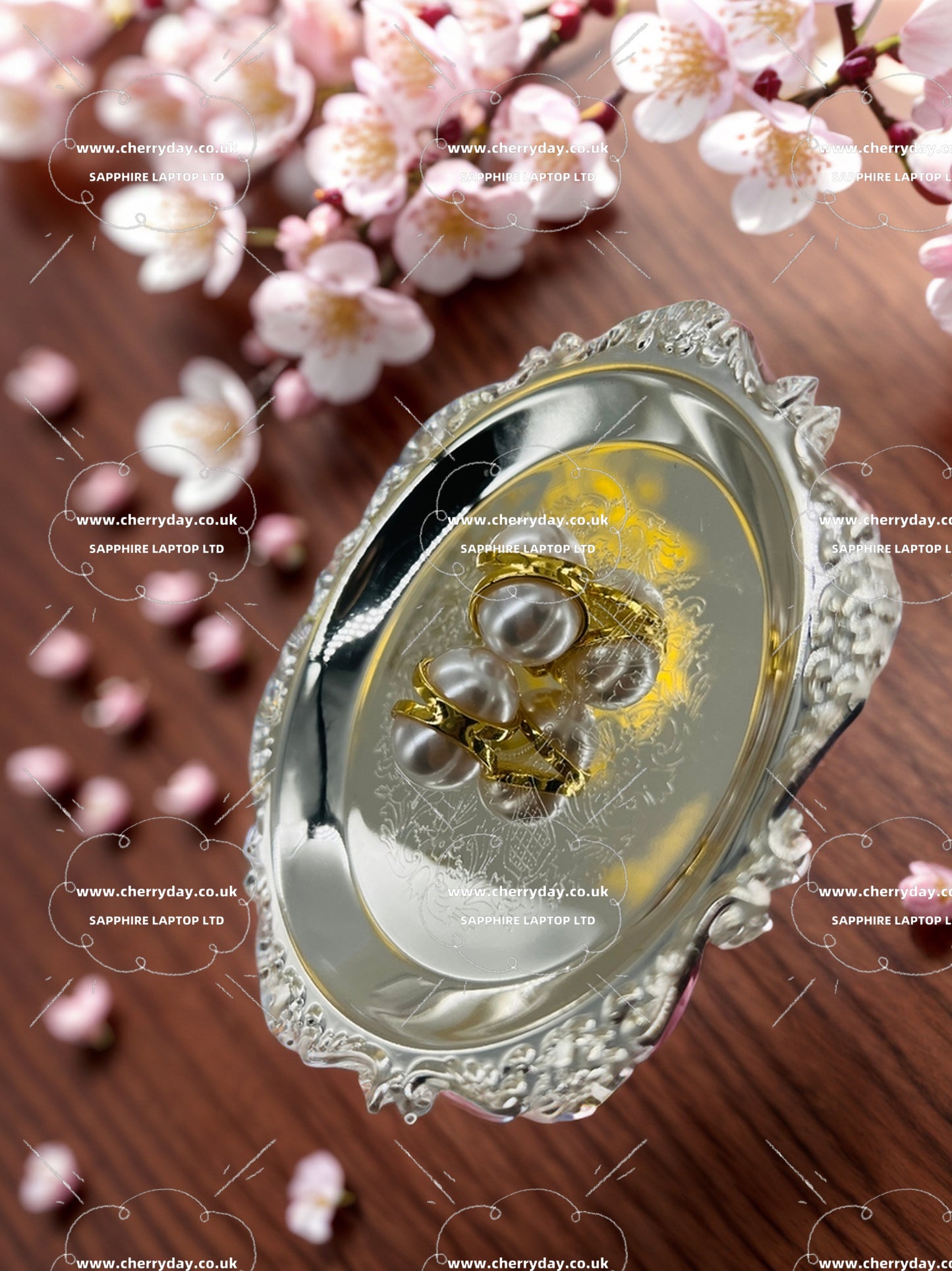 Pearl petal earrings