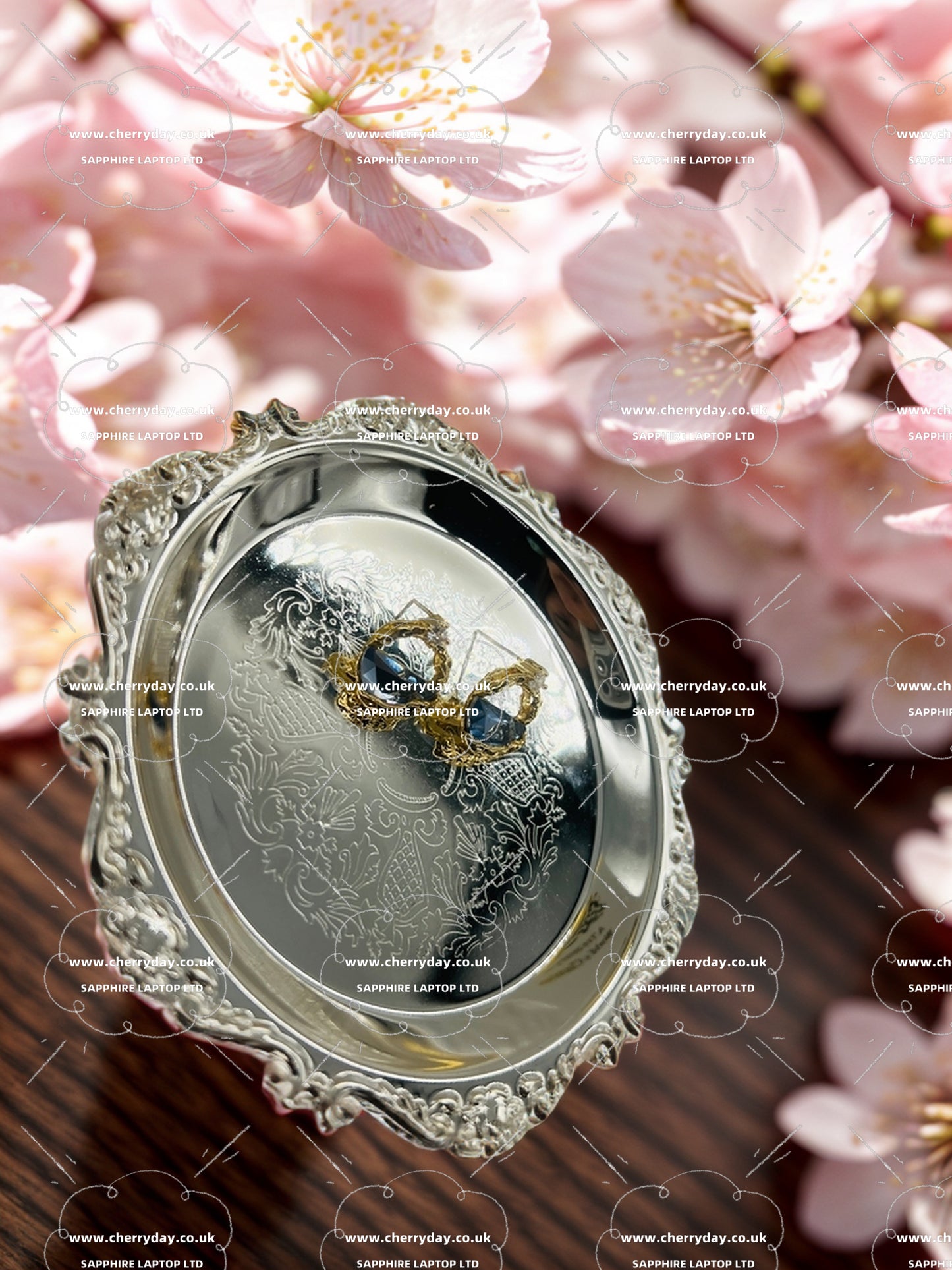 Crystalline lake earrings