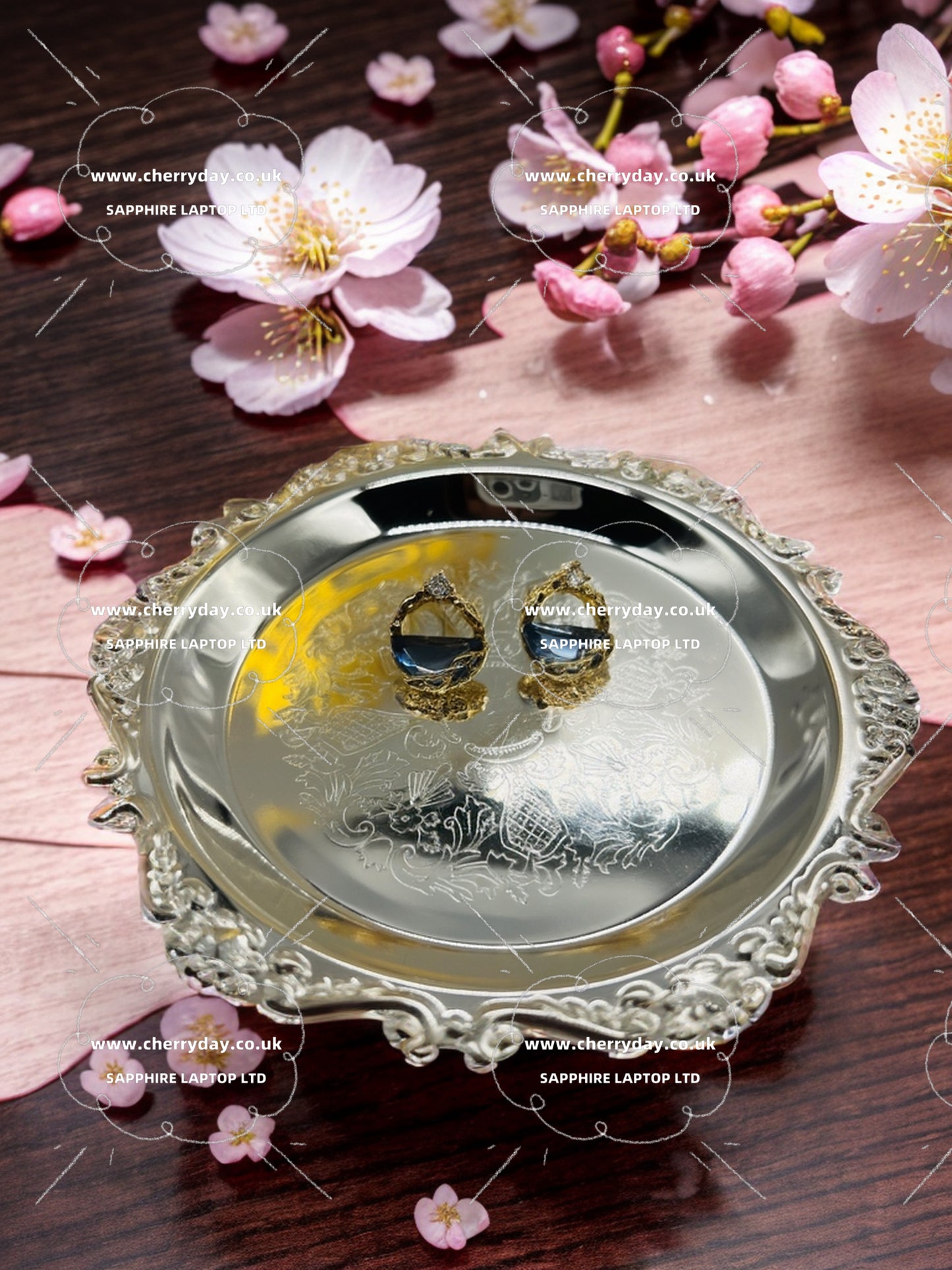 Crystalline lake earrings