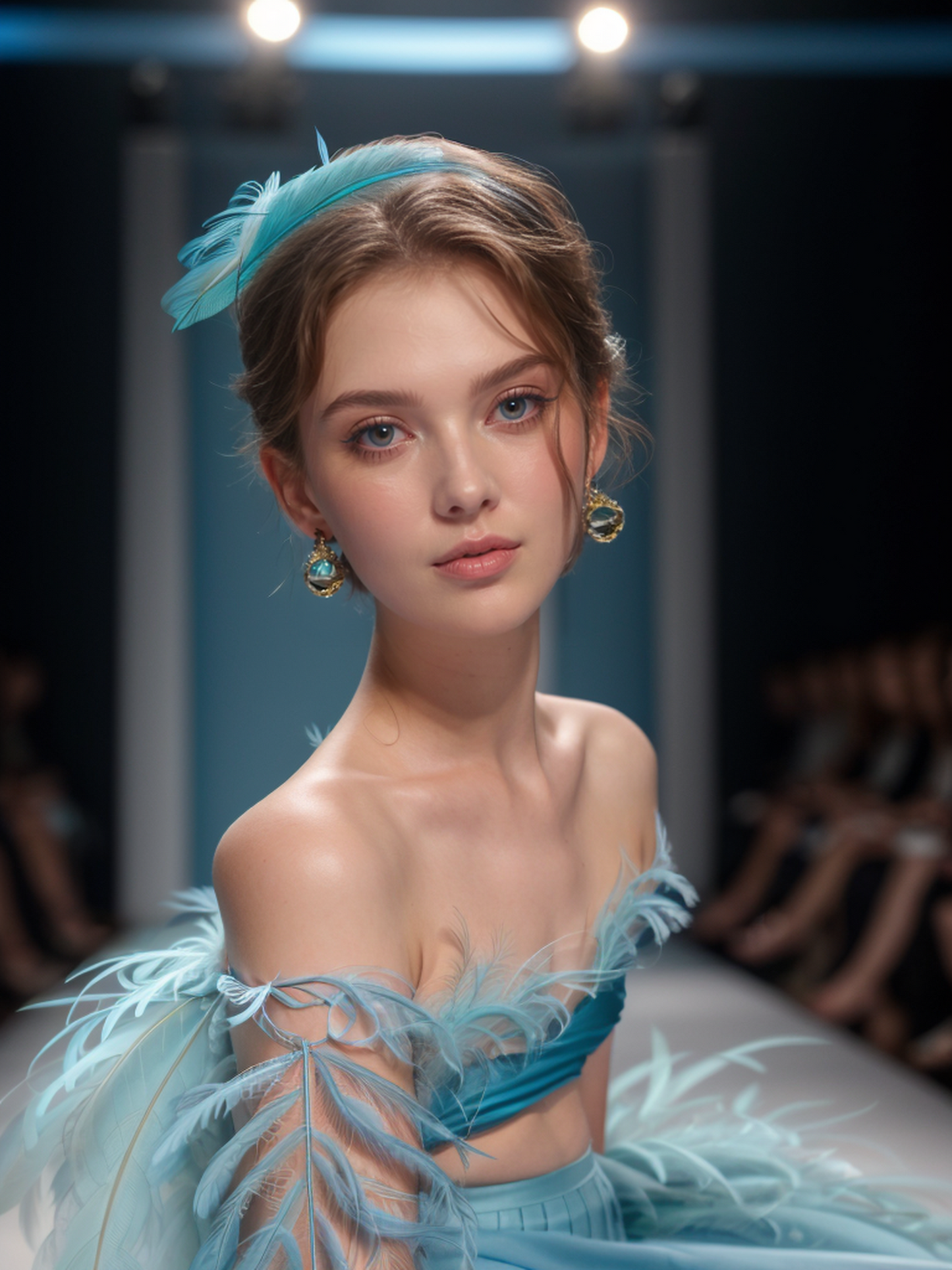Crystalline lake earrings
