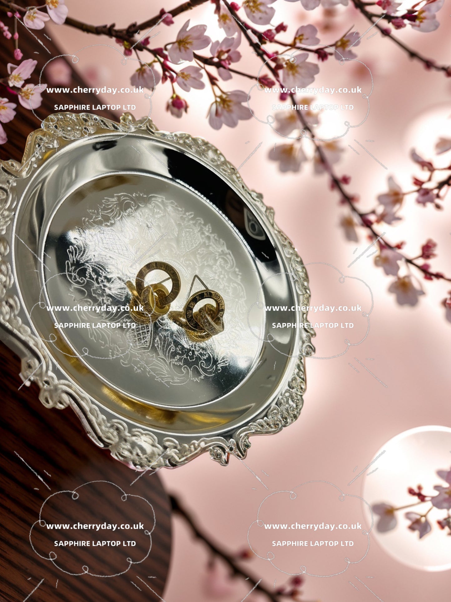 Roman numerals time gear earrings