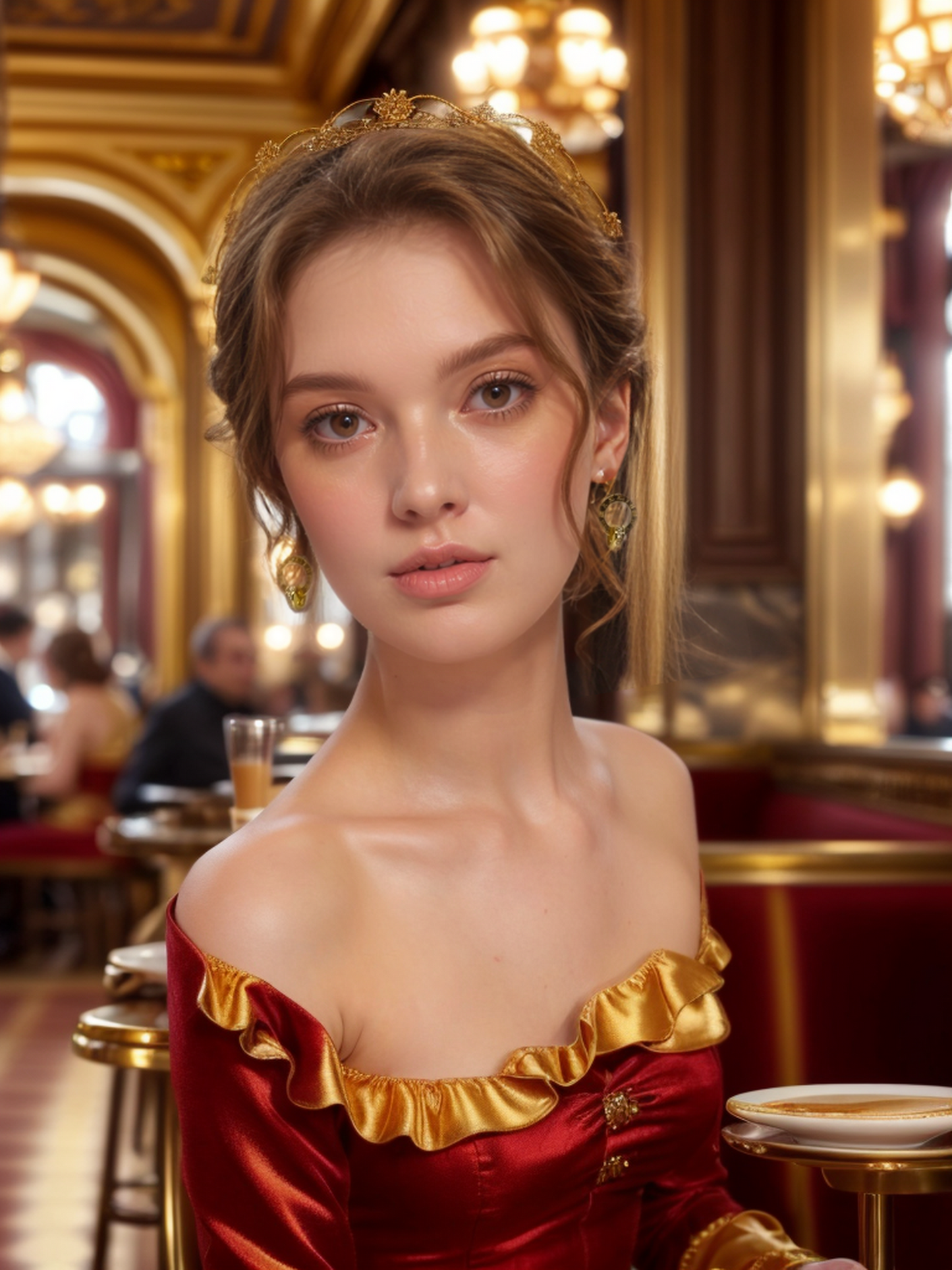 Roman numerals time gear earrings