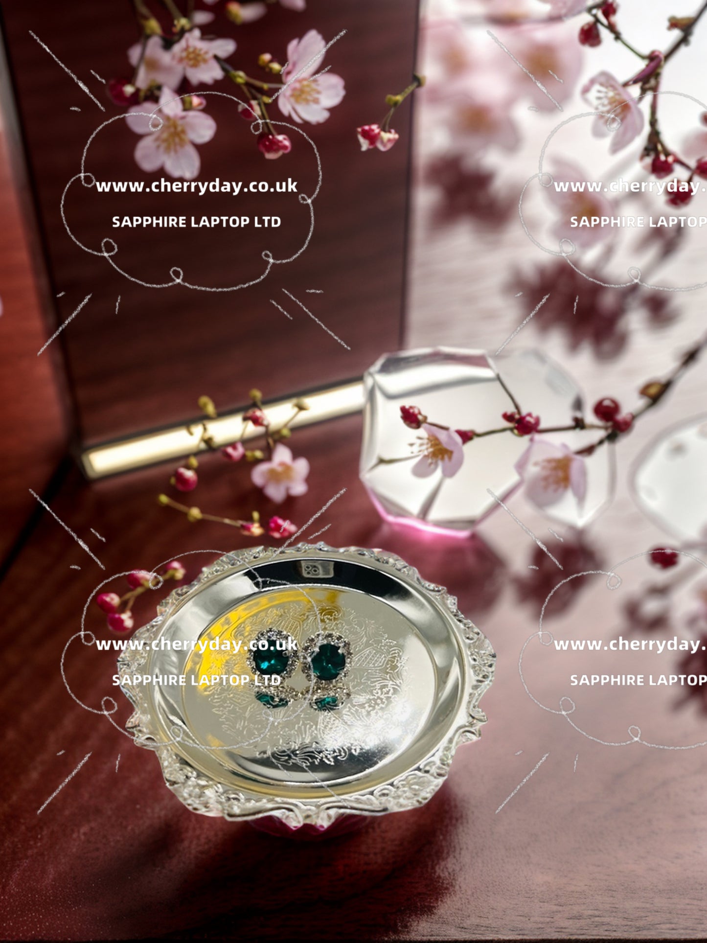 Atrovirens diamond for ladies earrings