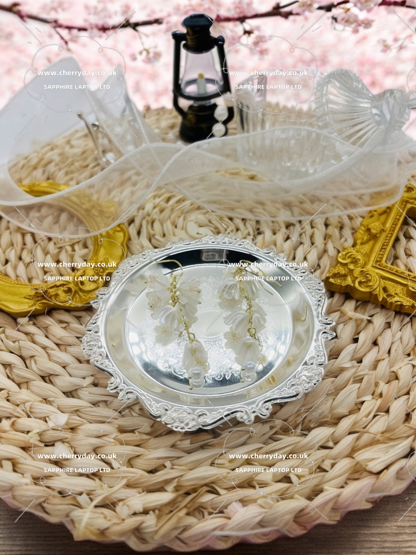 Hyacinth tassel earrings