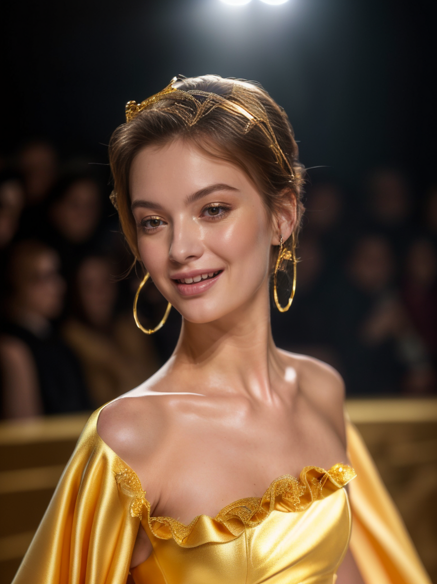 Gold hoop earrings