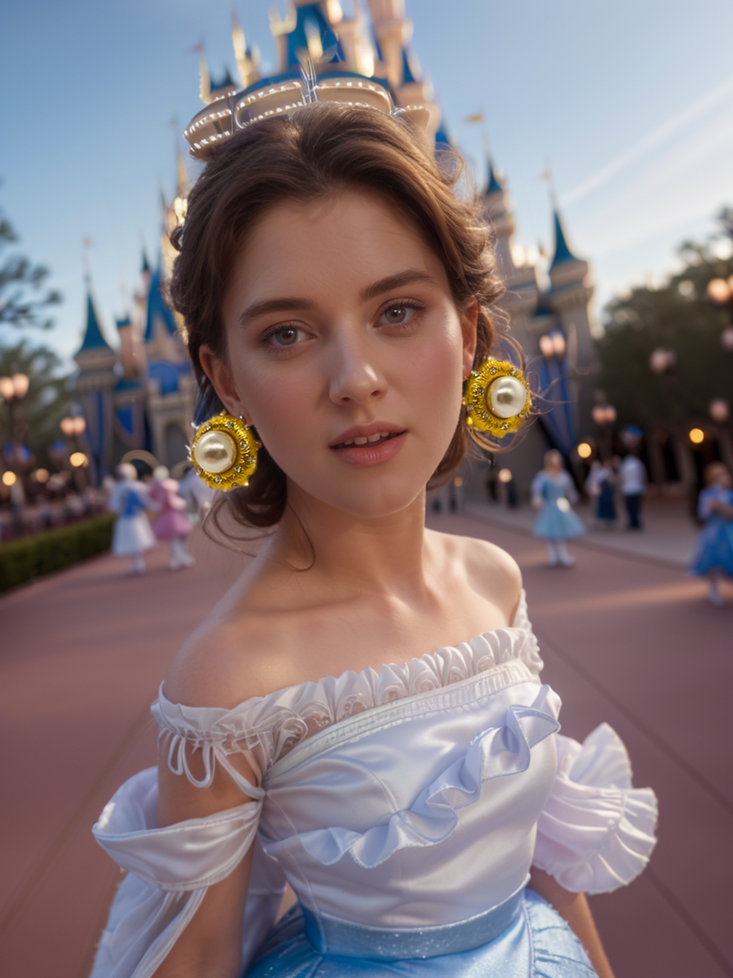 Thetis fairy tale pearl earrings