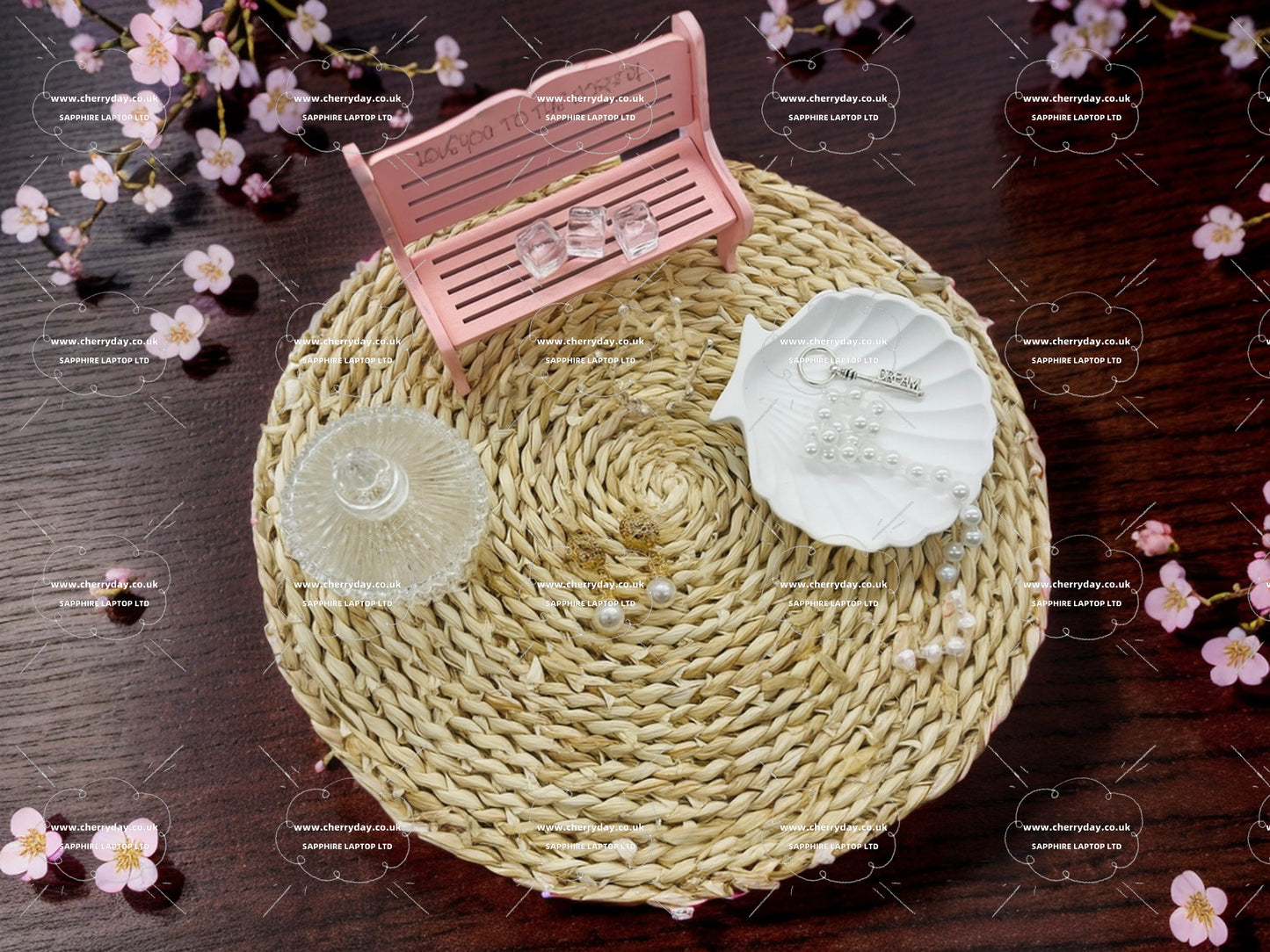 Flower totem pearl earrings