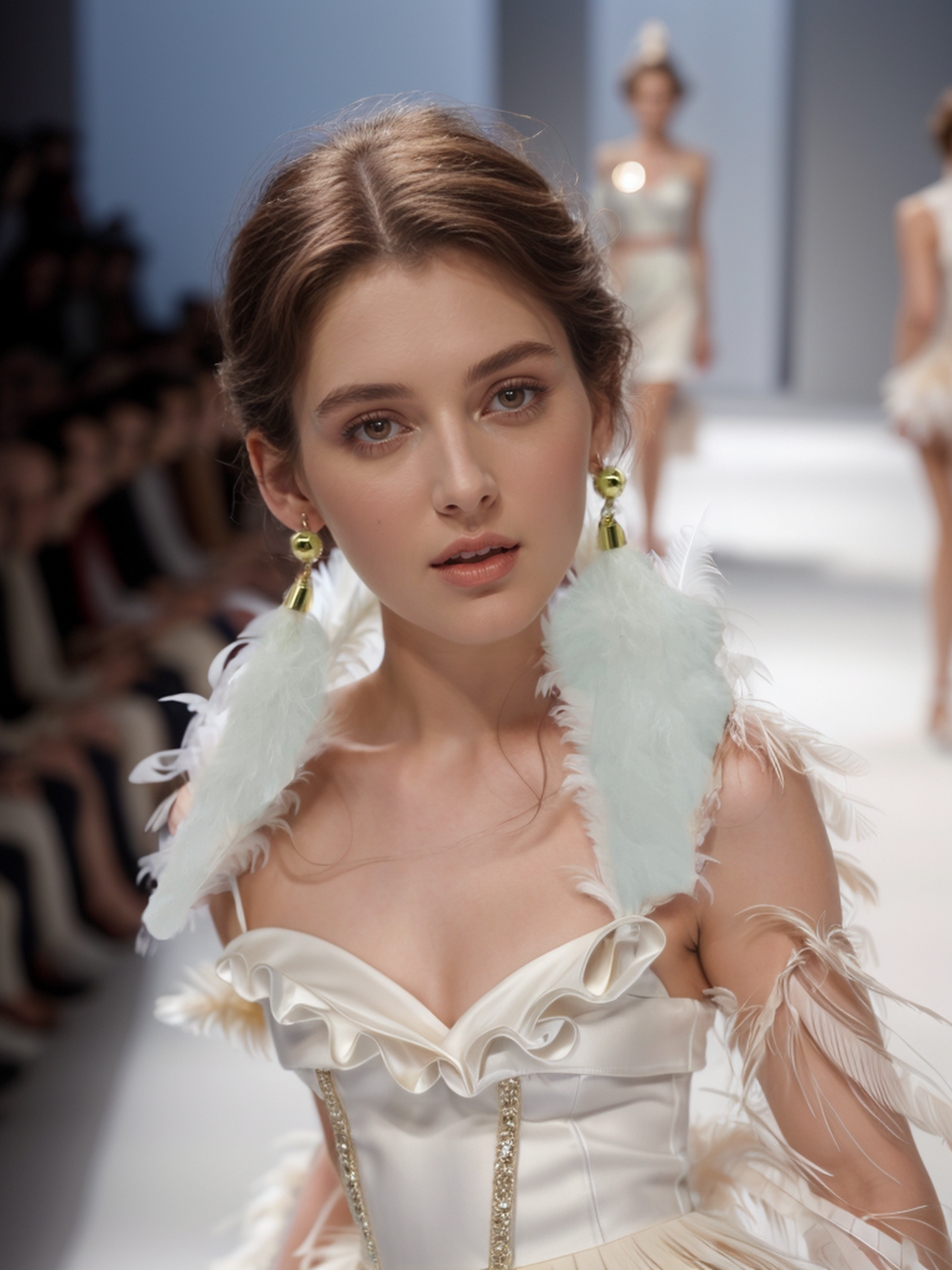 Wings of the swan earrings