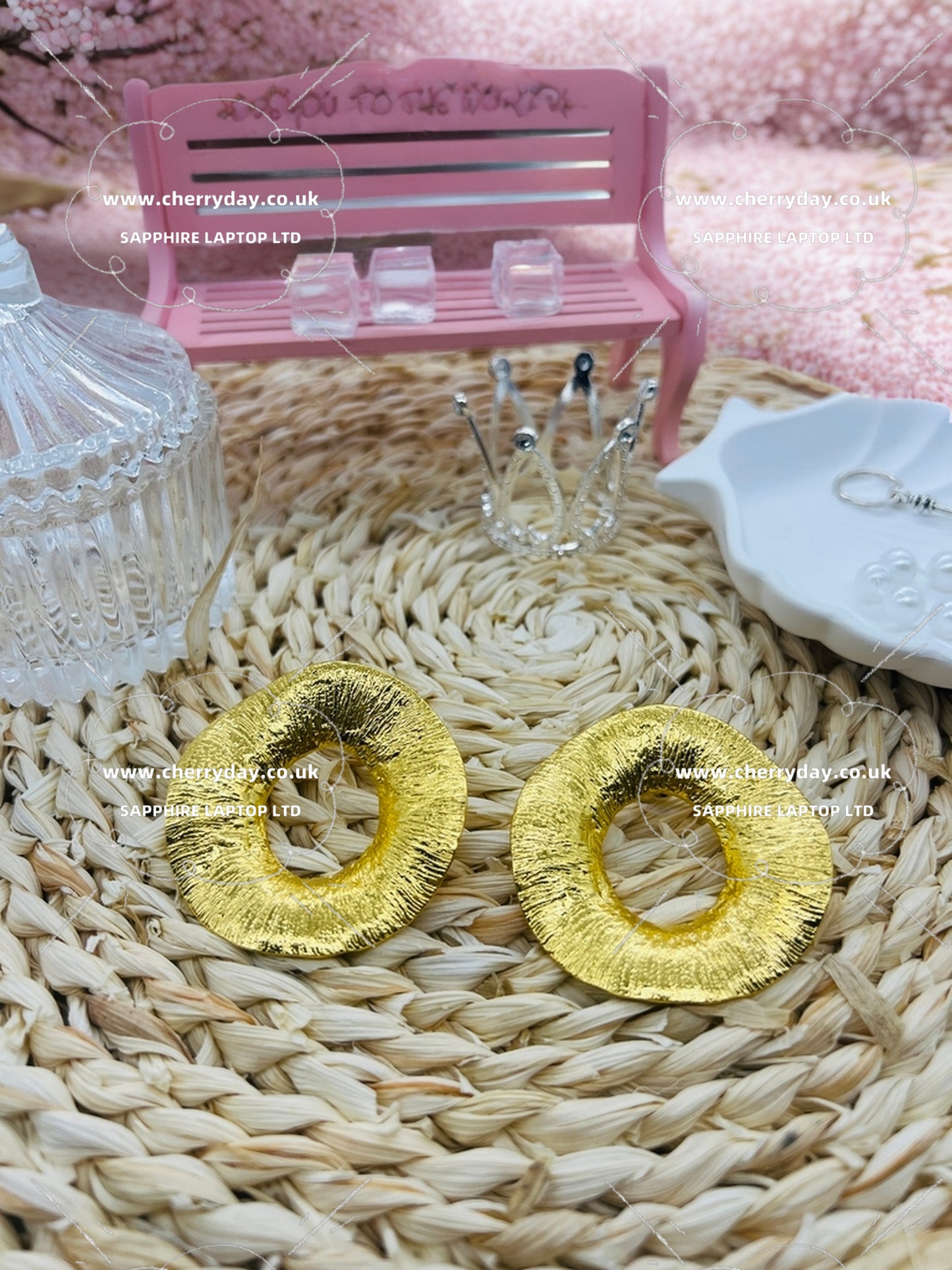 Ancient Roman gold wreath earrings