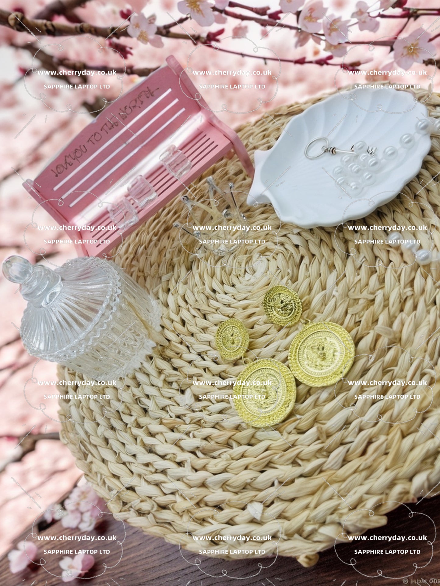 Greek mythology badge tassel earrings