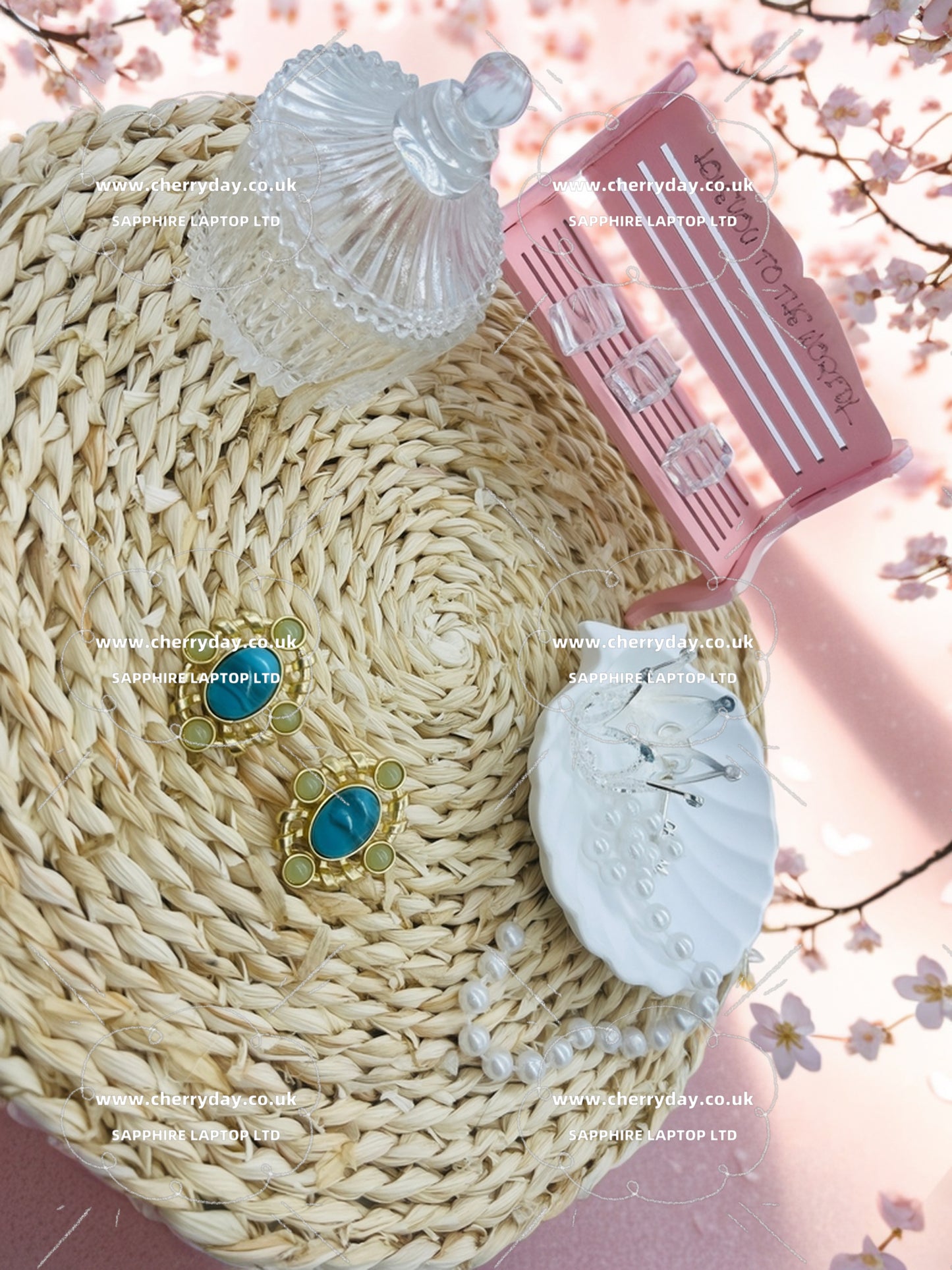 Malachite elliptical earrings