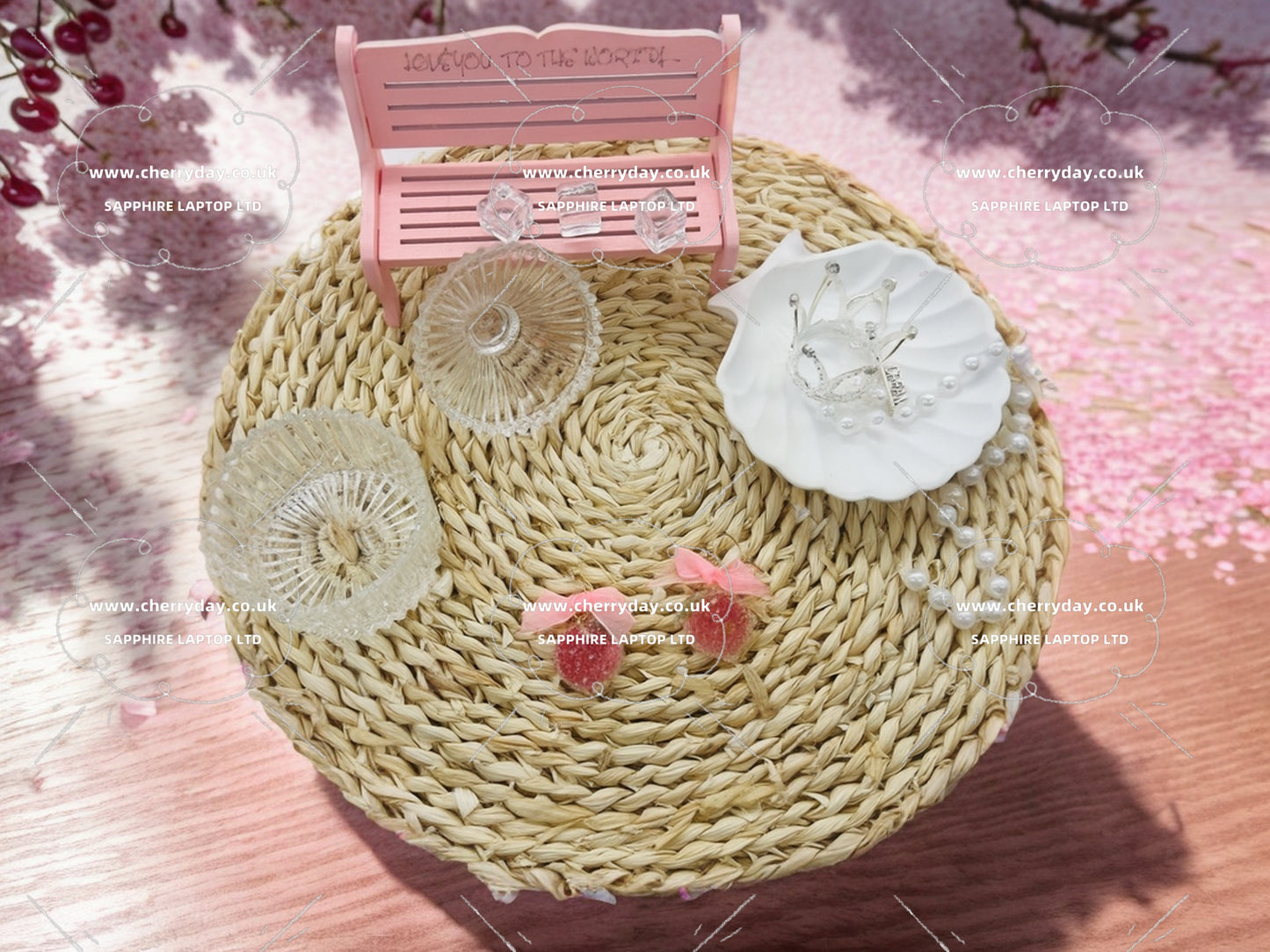 Sweetened strawberry earrings