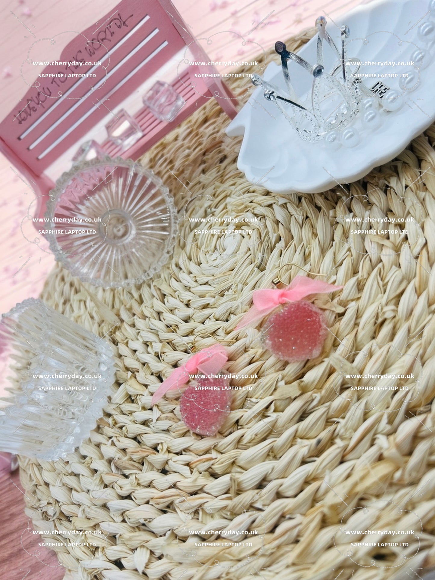 Sweetened strawberry earrings