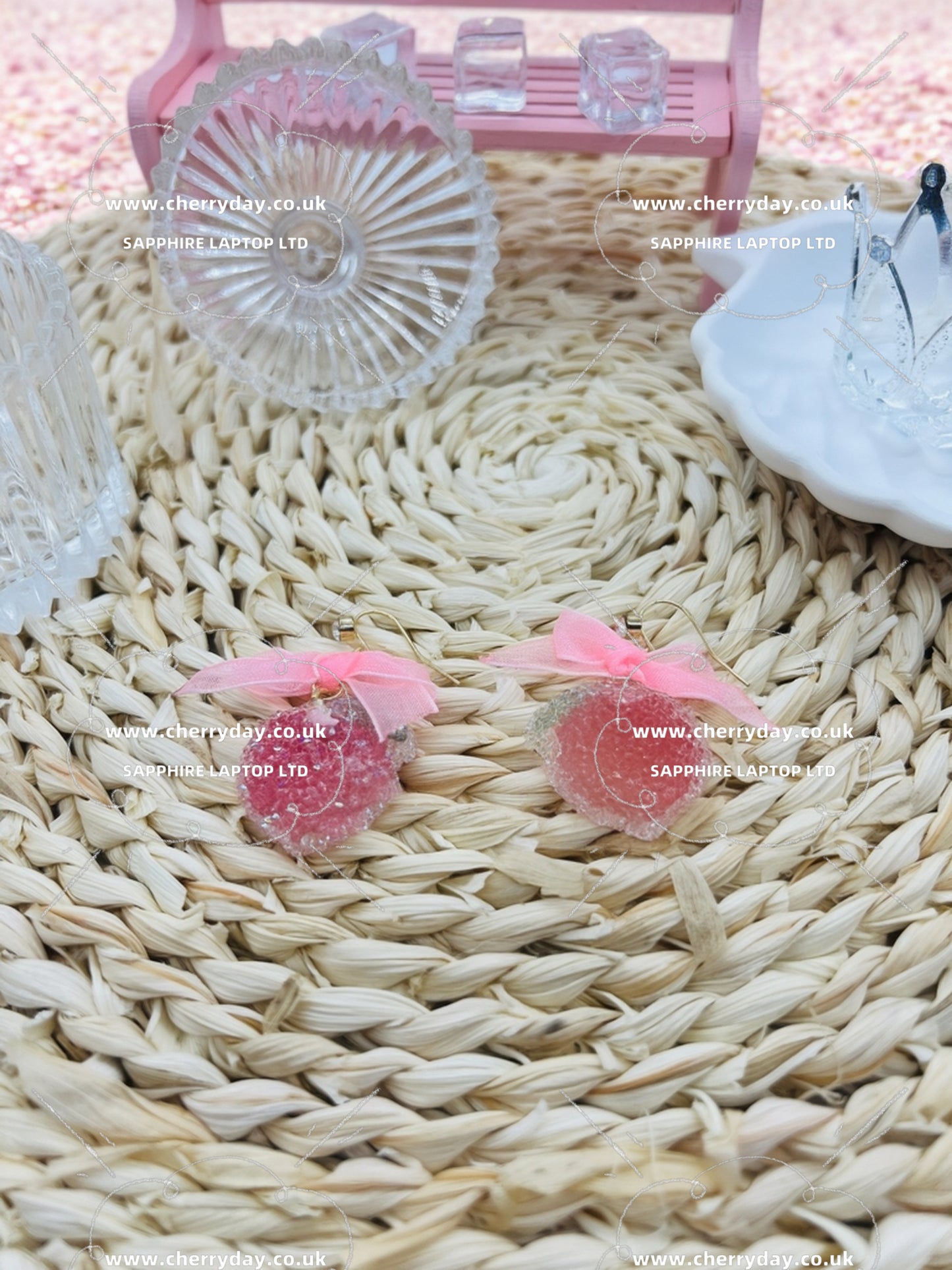 Sweetened strawberry earrings
