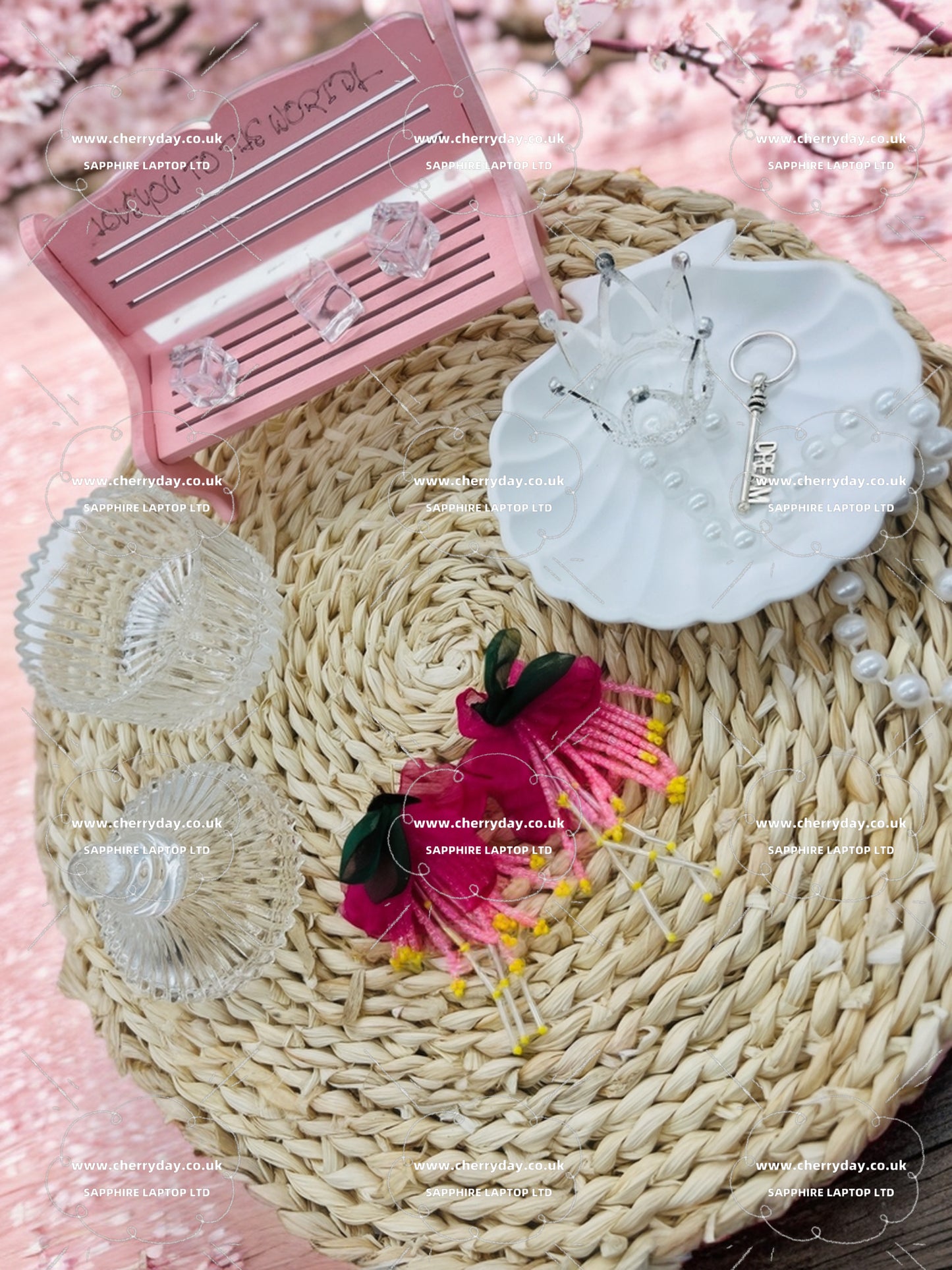 Pinkish azalea earrings