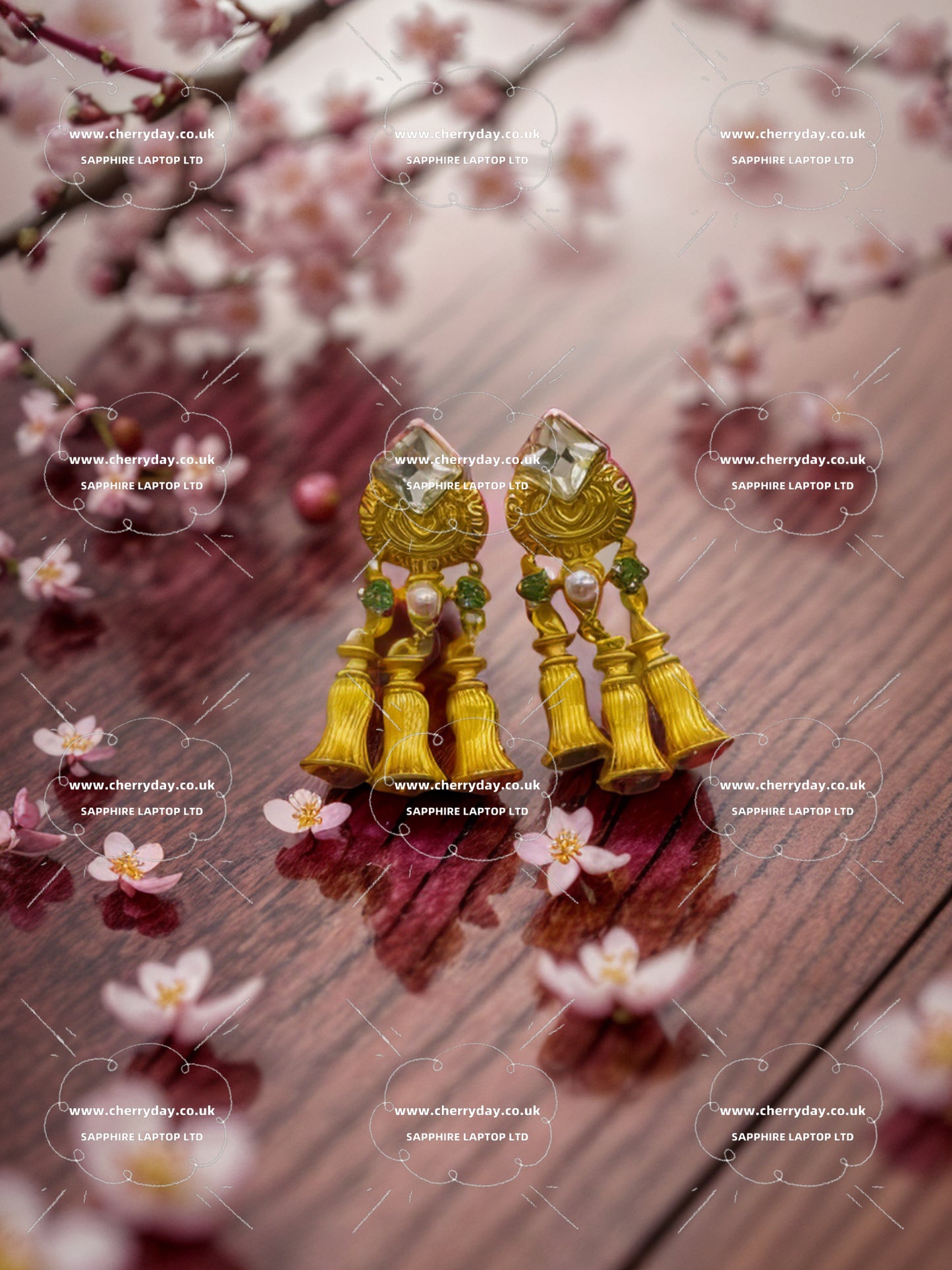 Totem pole earrings