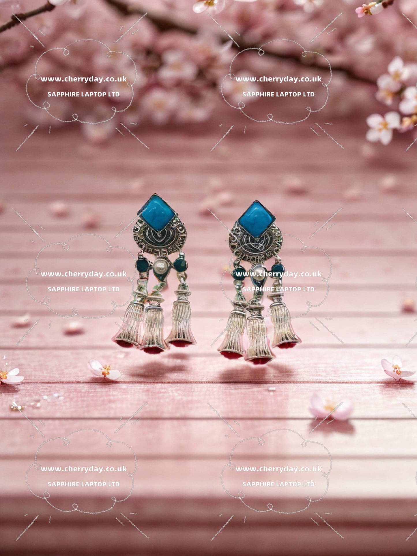 Totem pole earrings