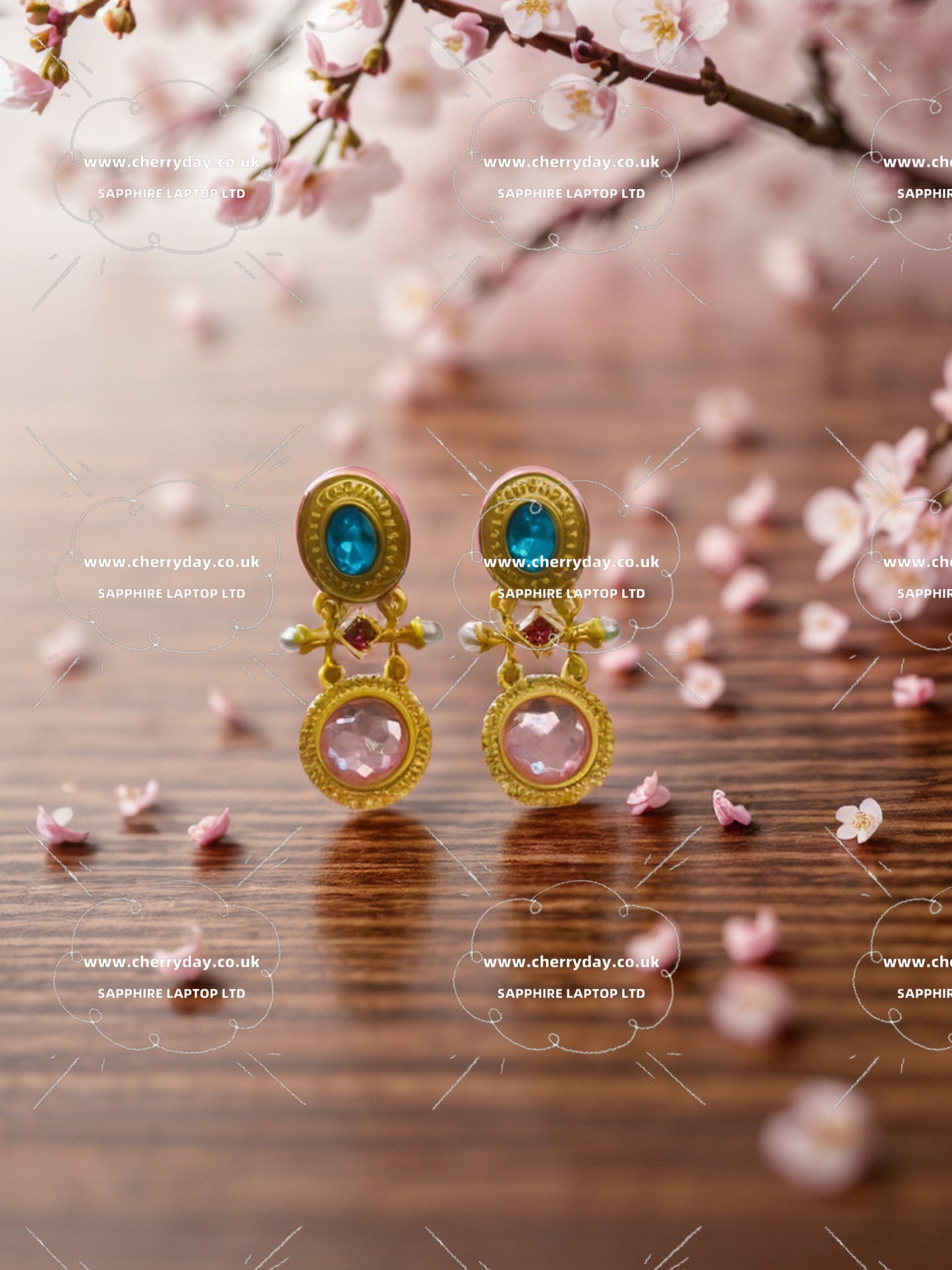 Rainbow candy earrings