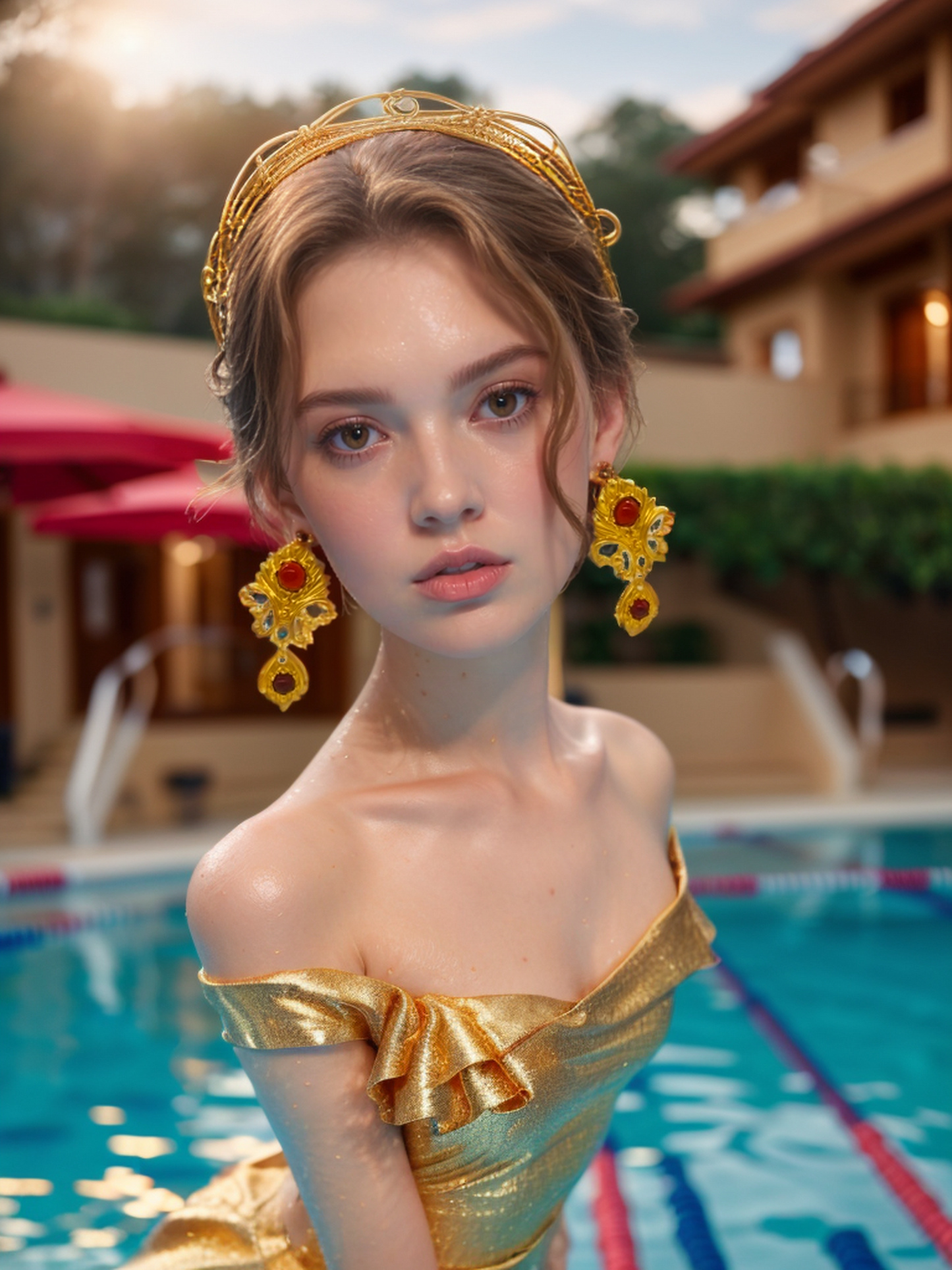 Spirit of the Peacock vintage earrings