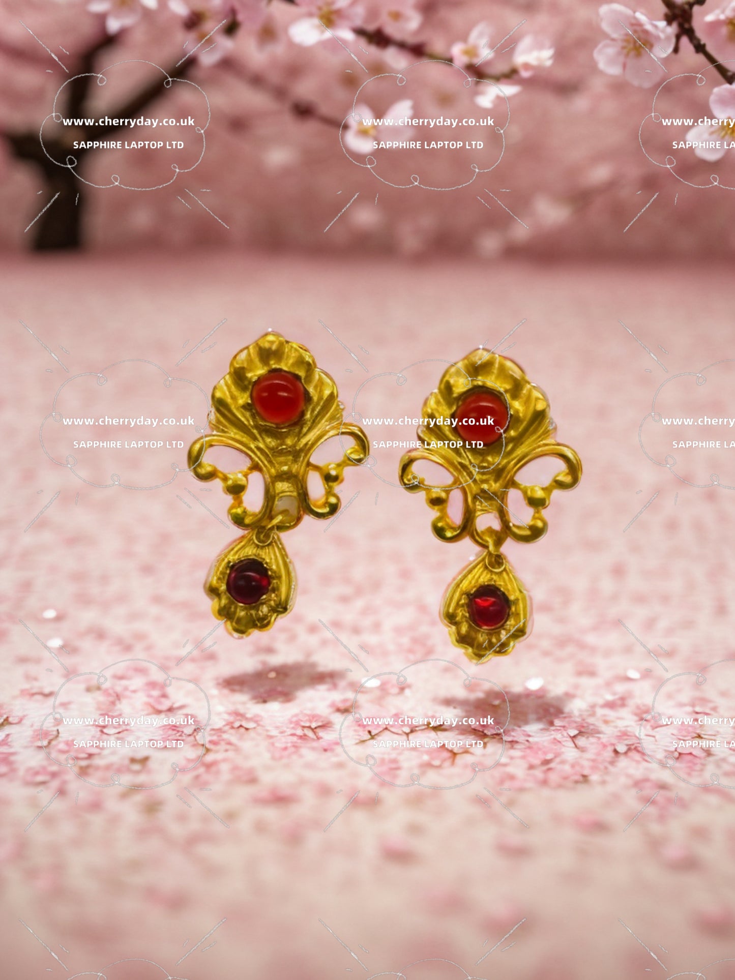 Spirit of the Peacock vintage earrings