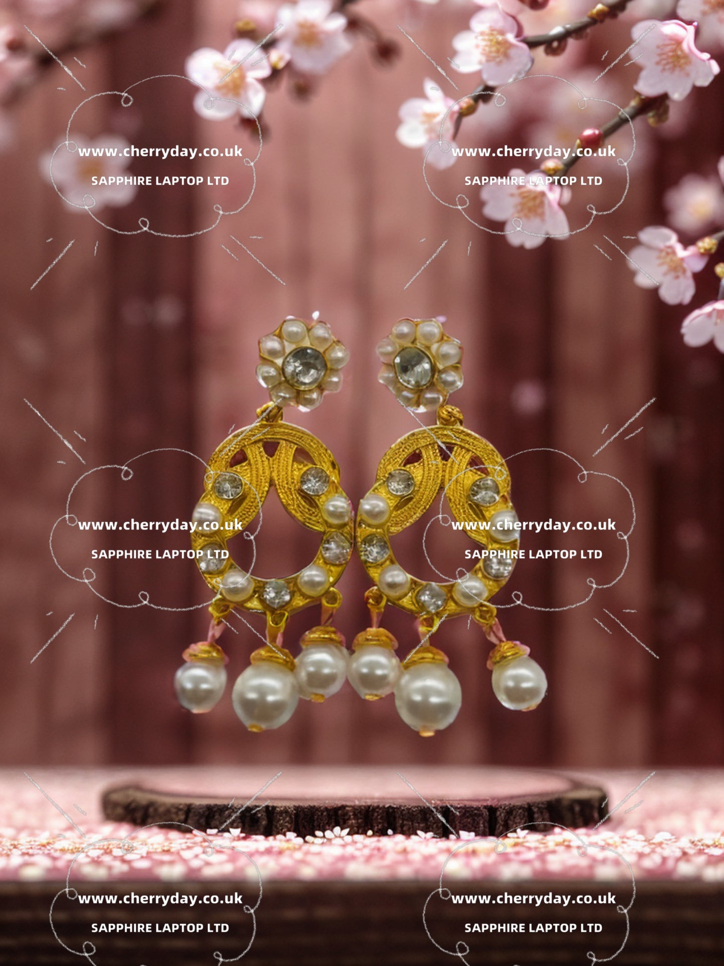 Meteor shower vintage earrings