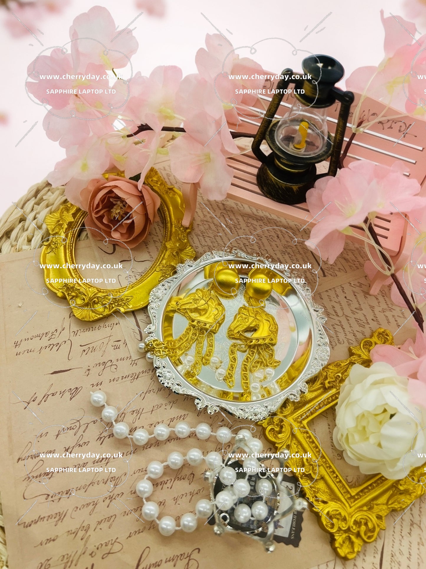 Trojan horse tassel earrings