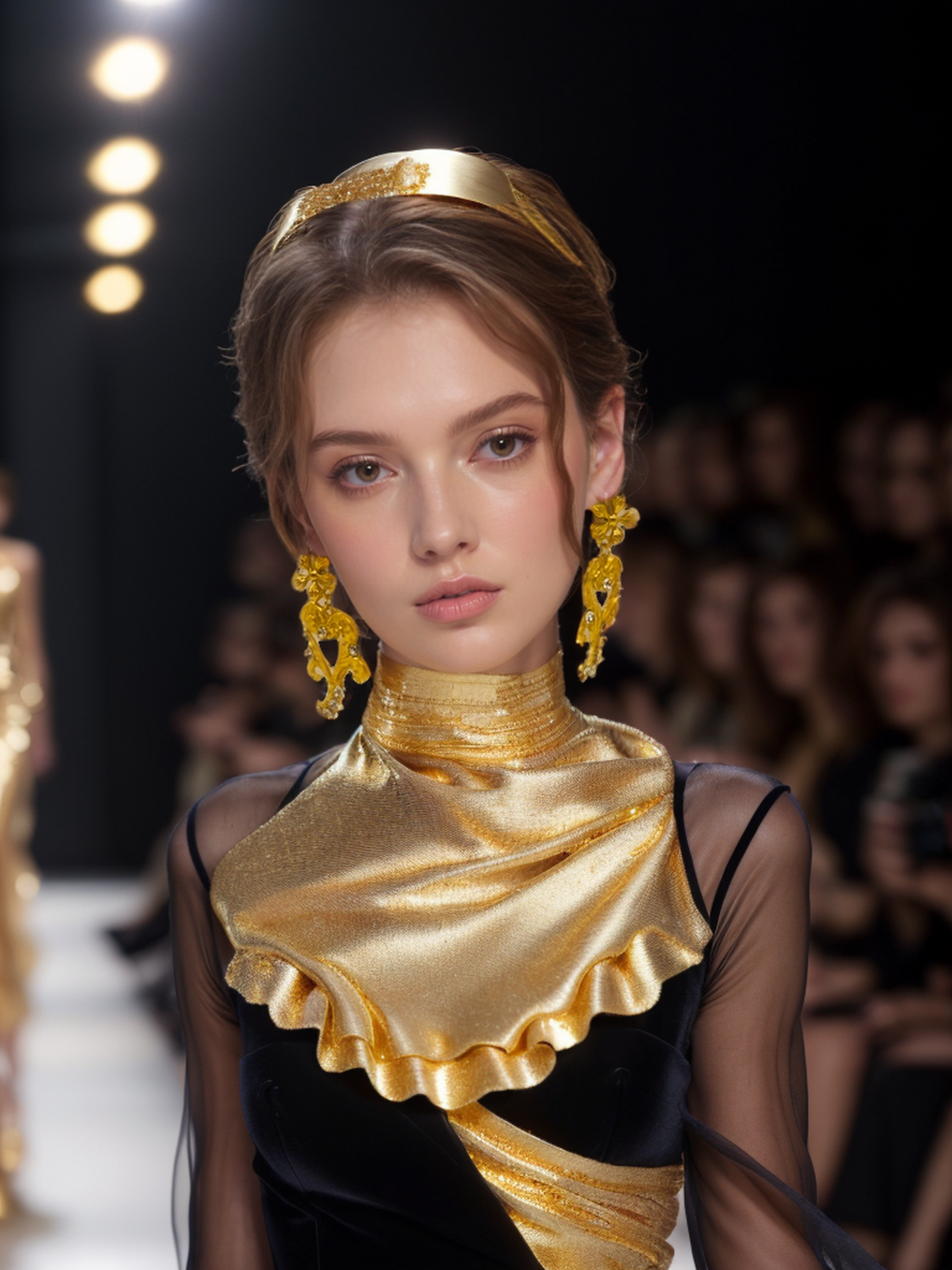 Cupid bow's shootting heart vintage earrings