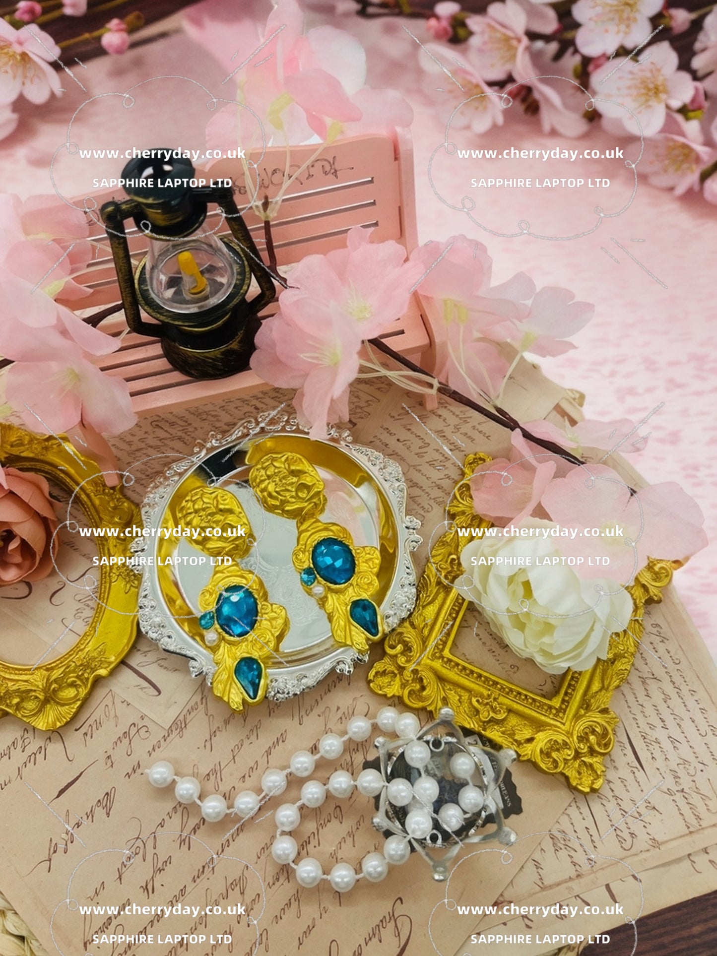 Danube wave vintage tassel earrings