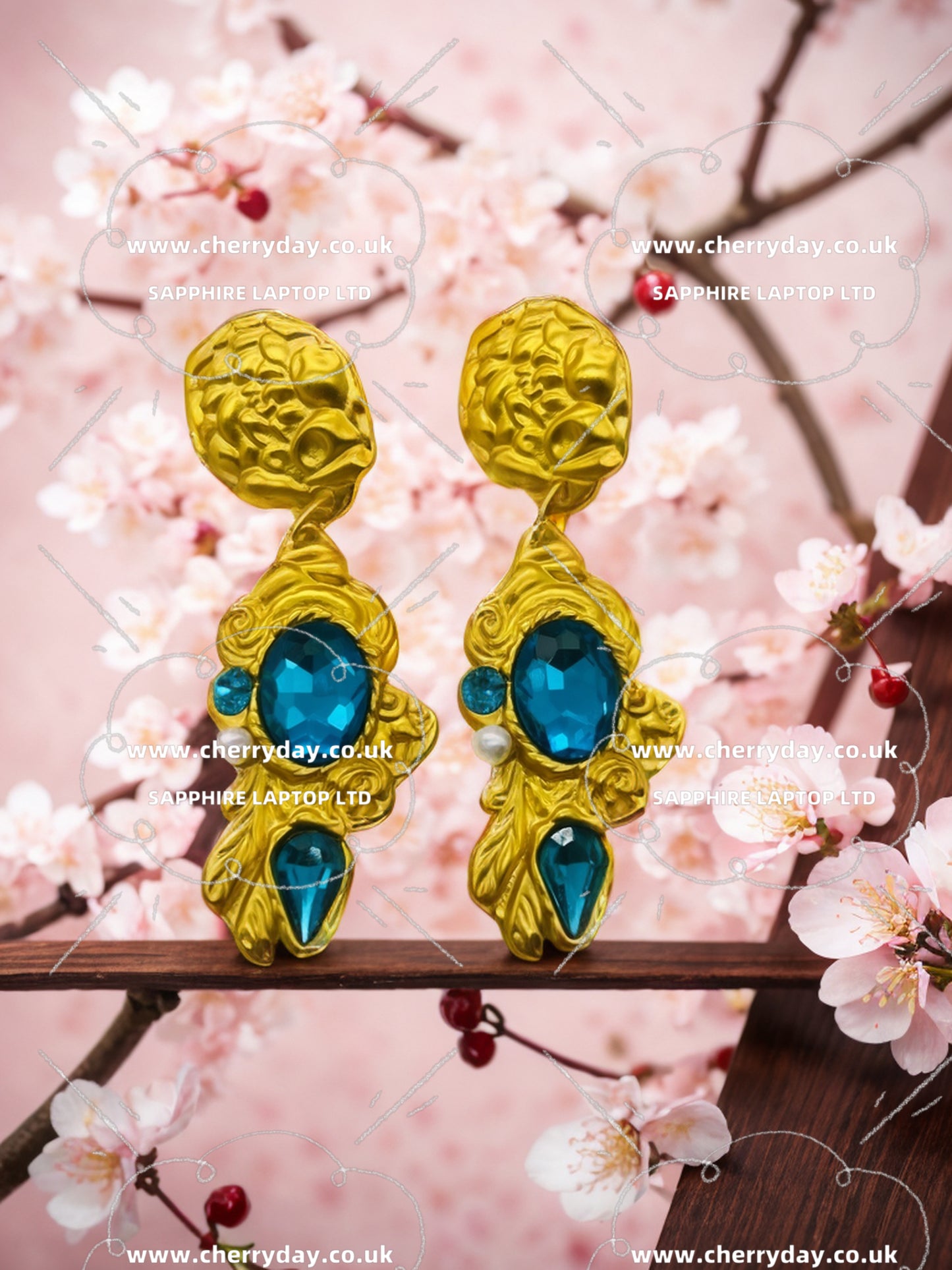 Danube wave vintage tassel earrings
