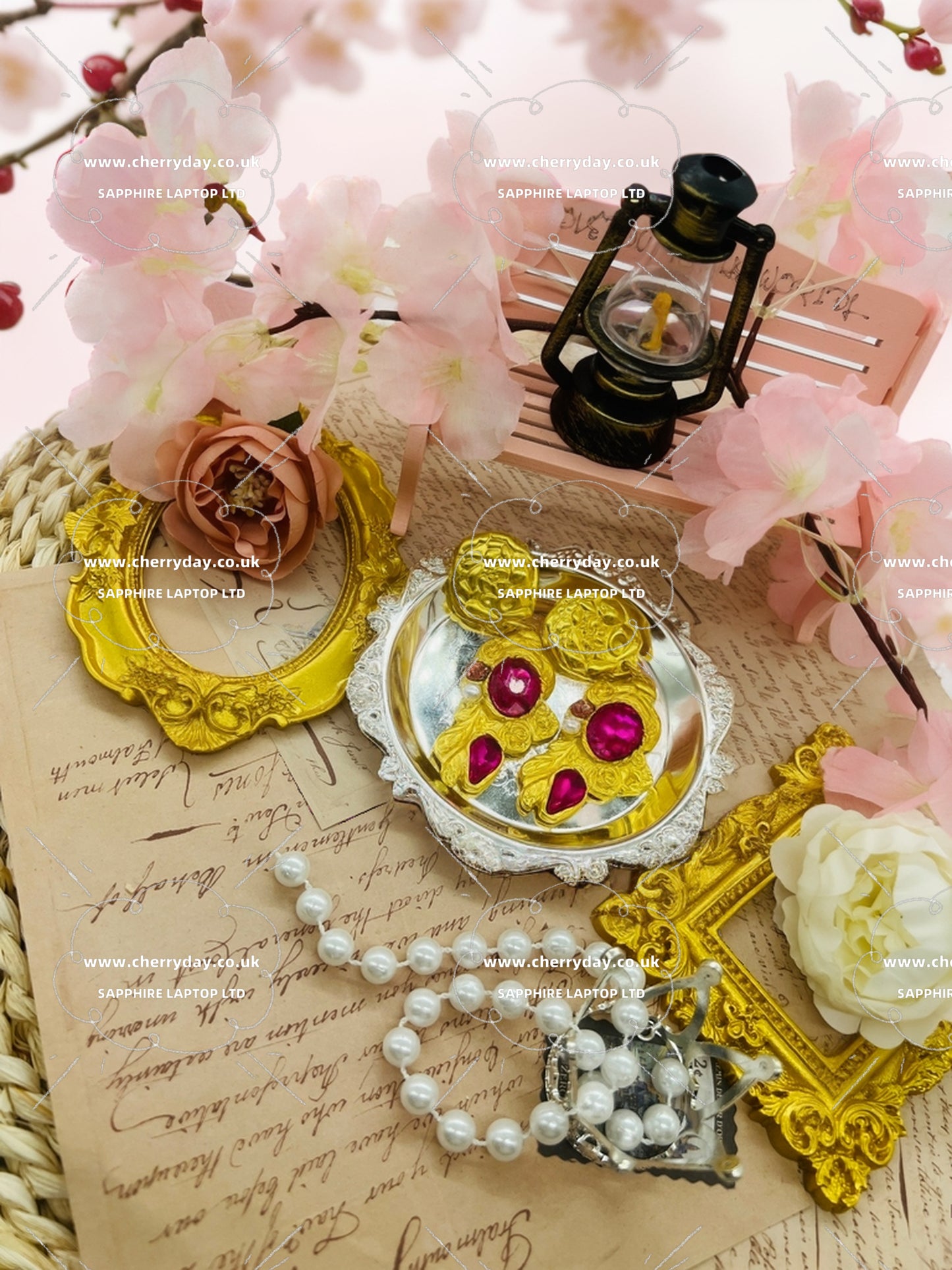 Danube wave vintage tassel earrings