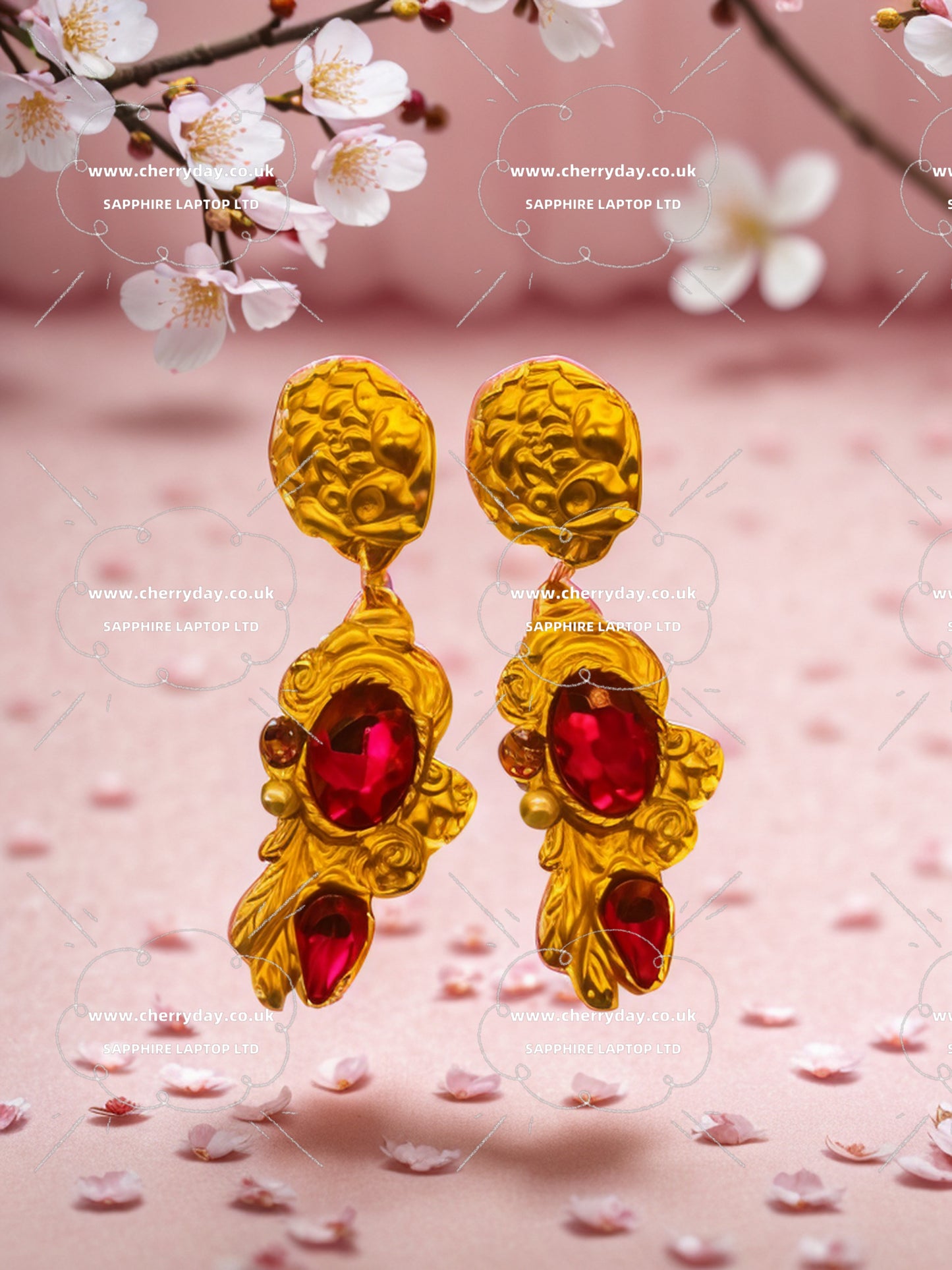 Danube wave vintage tassel earrings