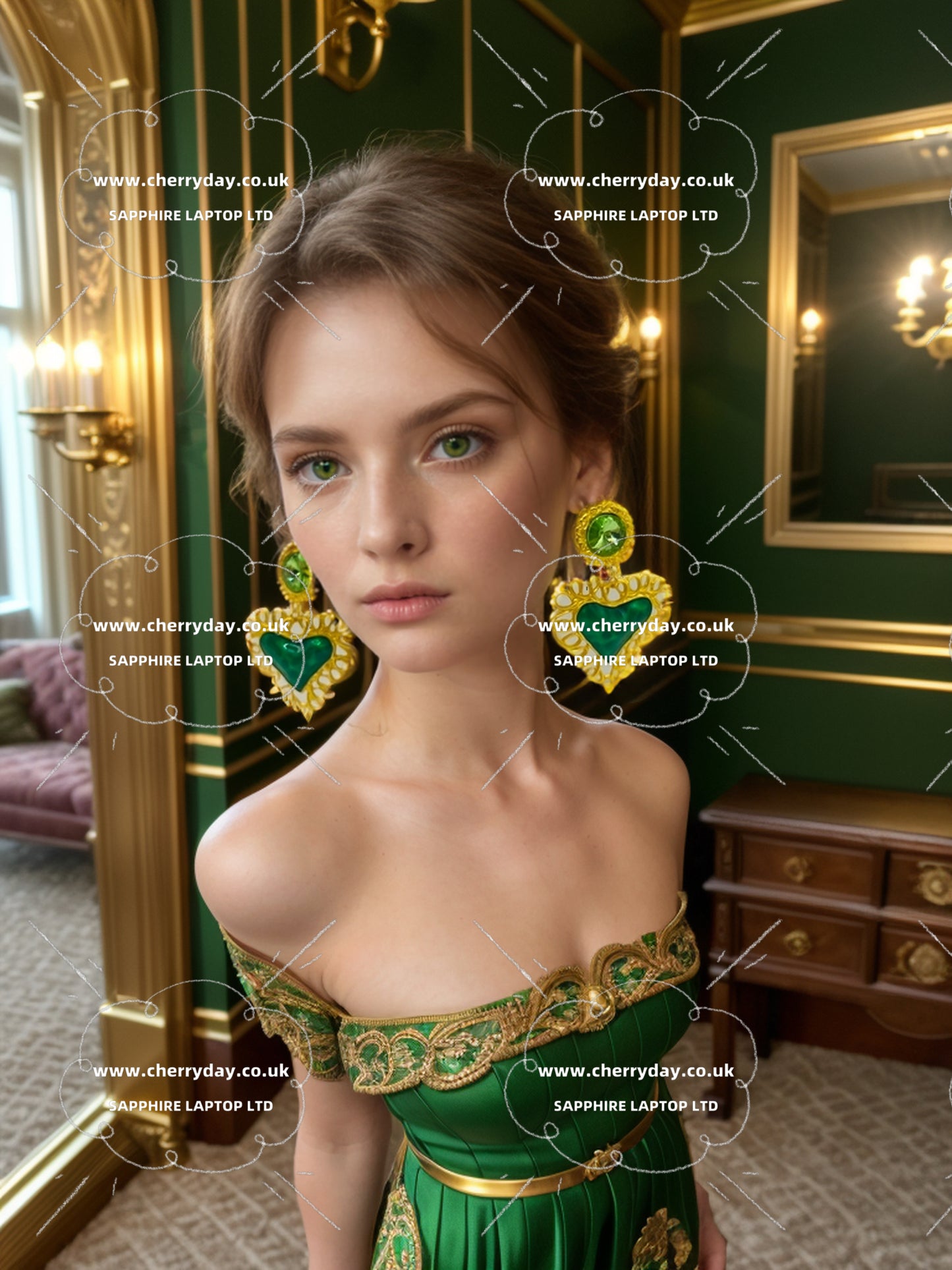 Heart of Affection vintage earrings