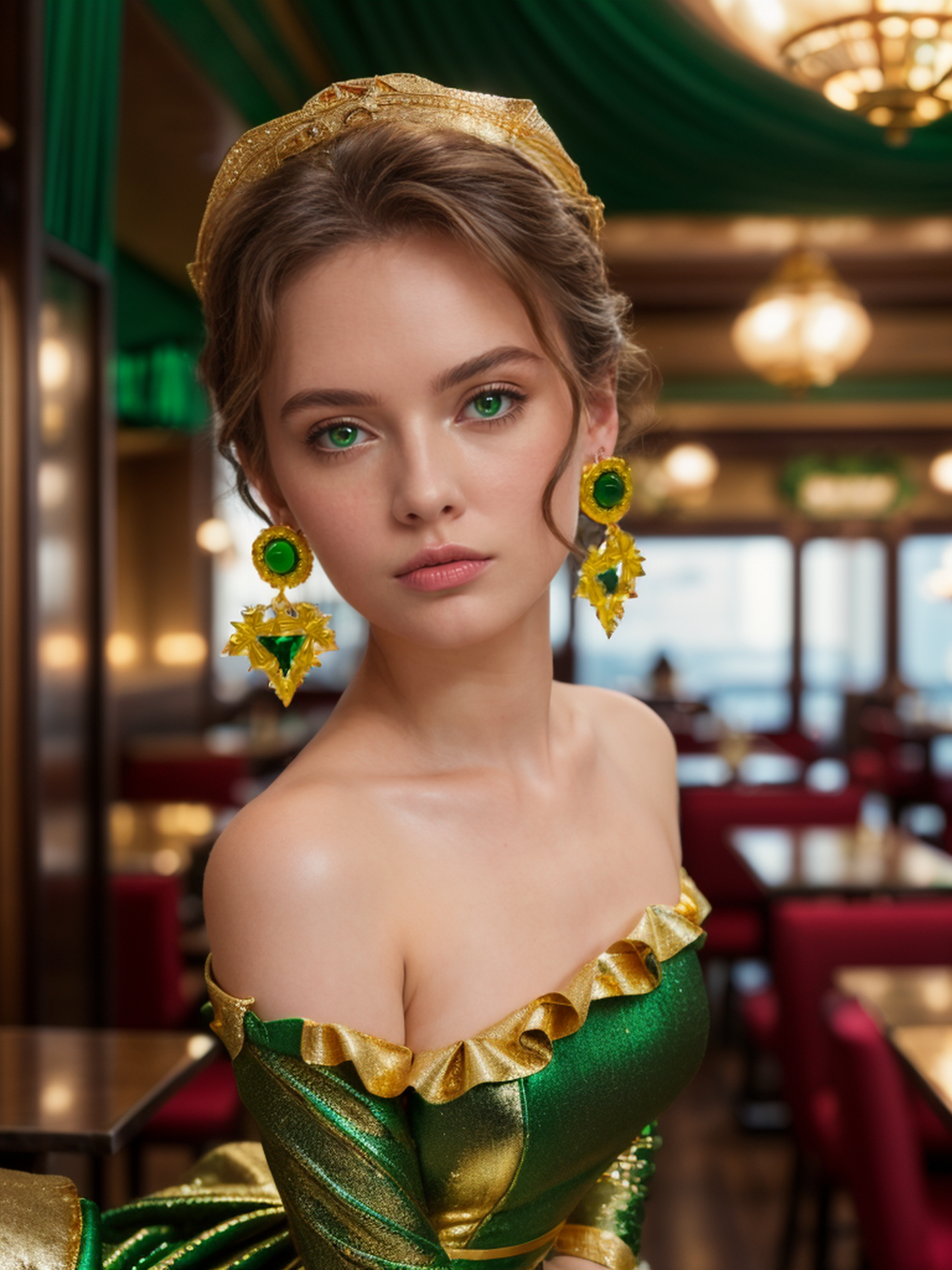 Legend of Poseidon vintage earrings