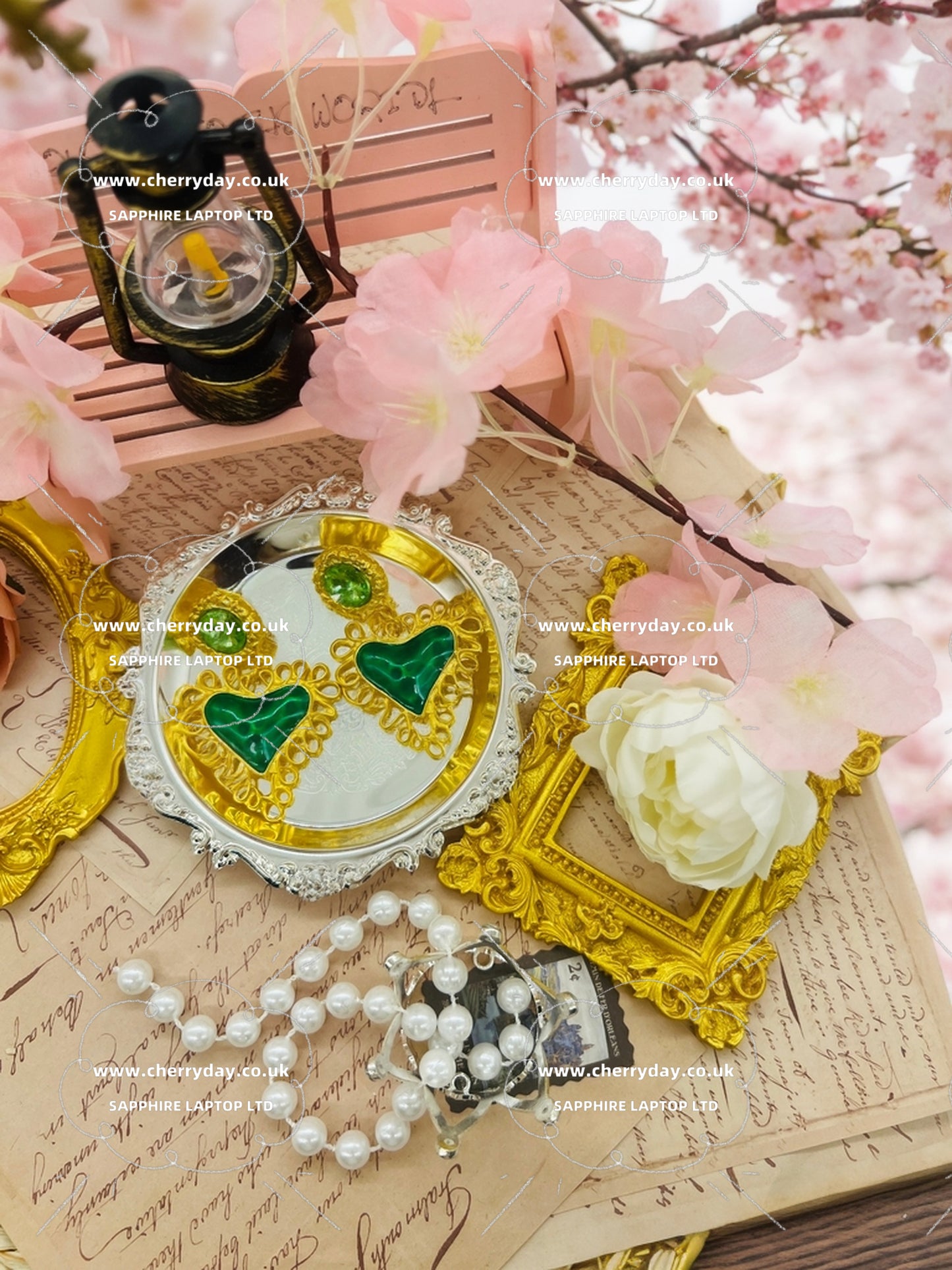 Heart of Affection vintage earrings