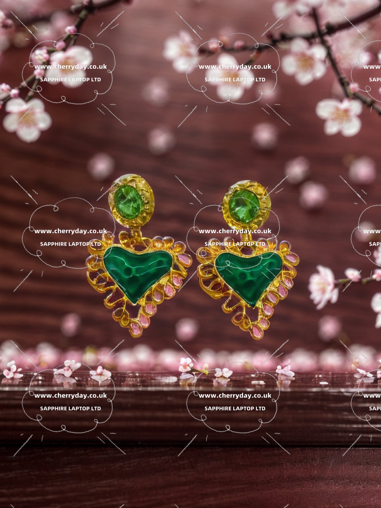 Heart of Affection vintage earrings