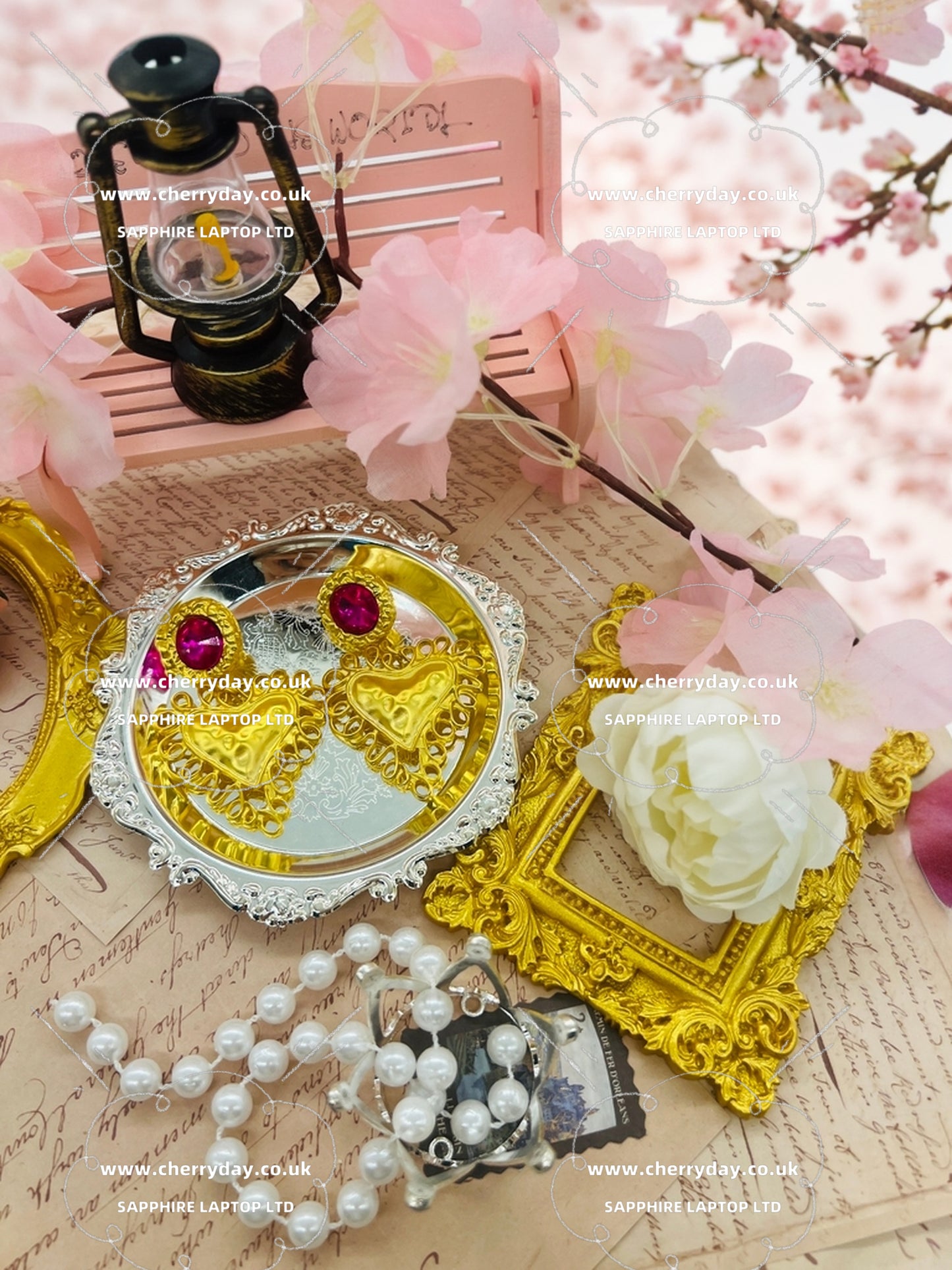 Heart of Affection vintage earrings