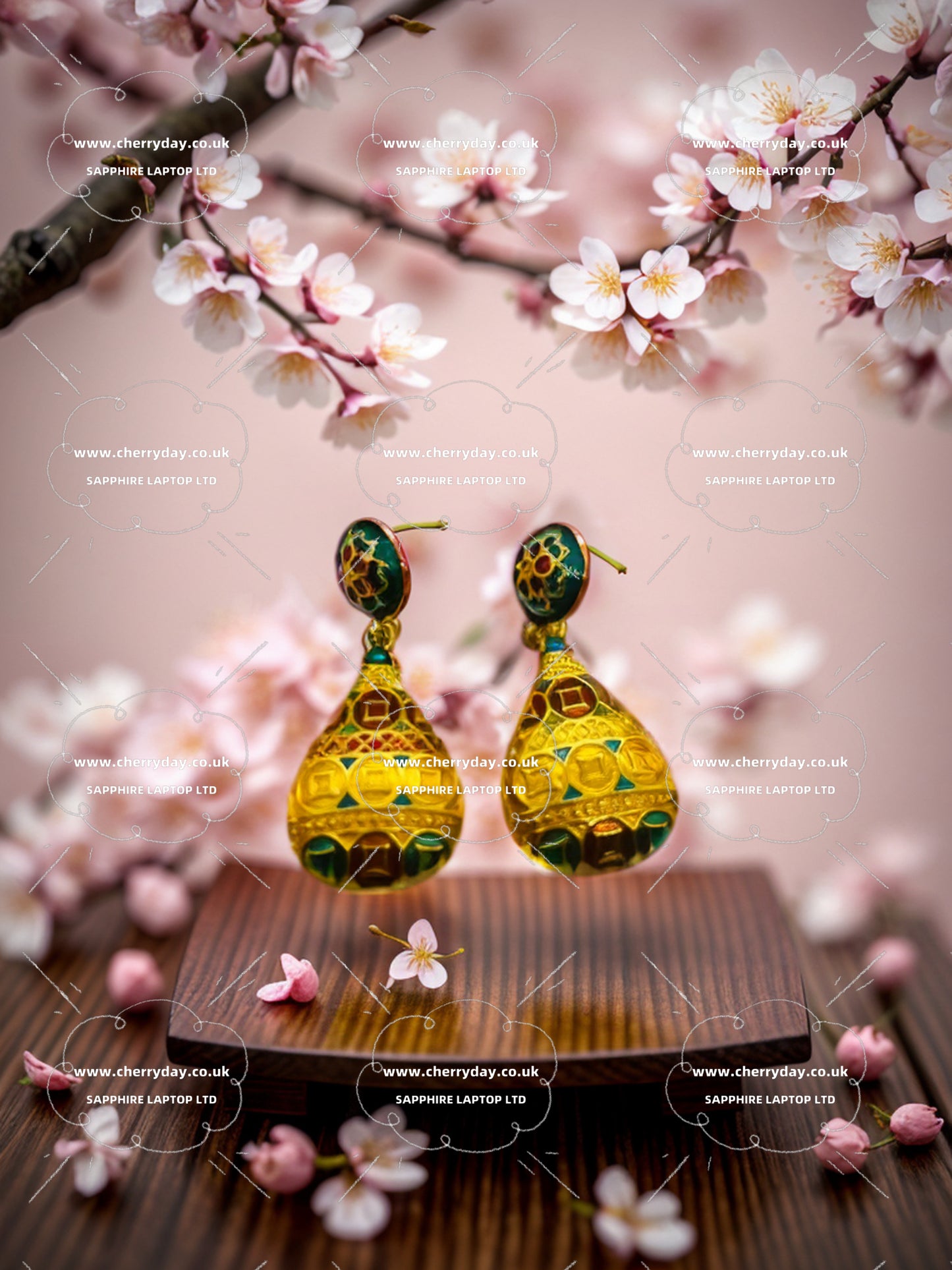 Totem pole faith vintage earrings