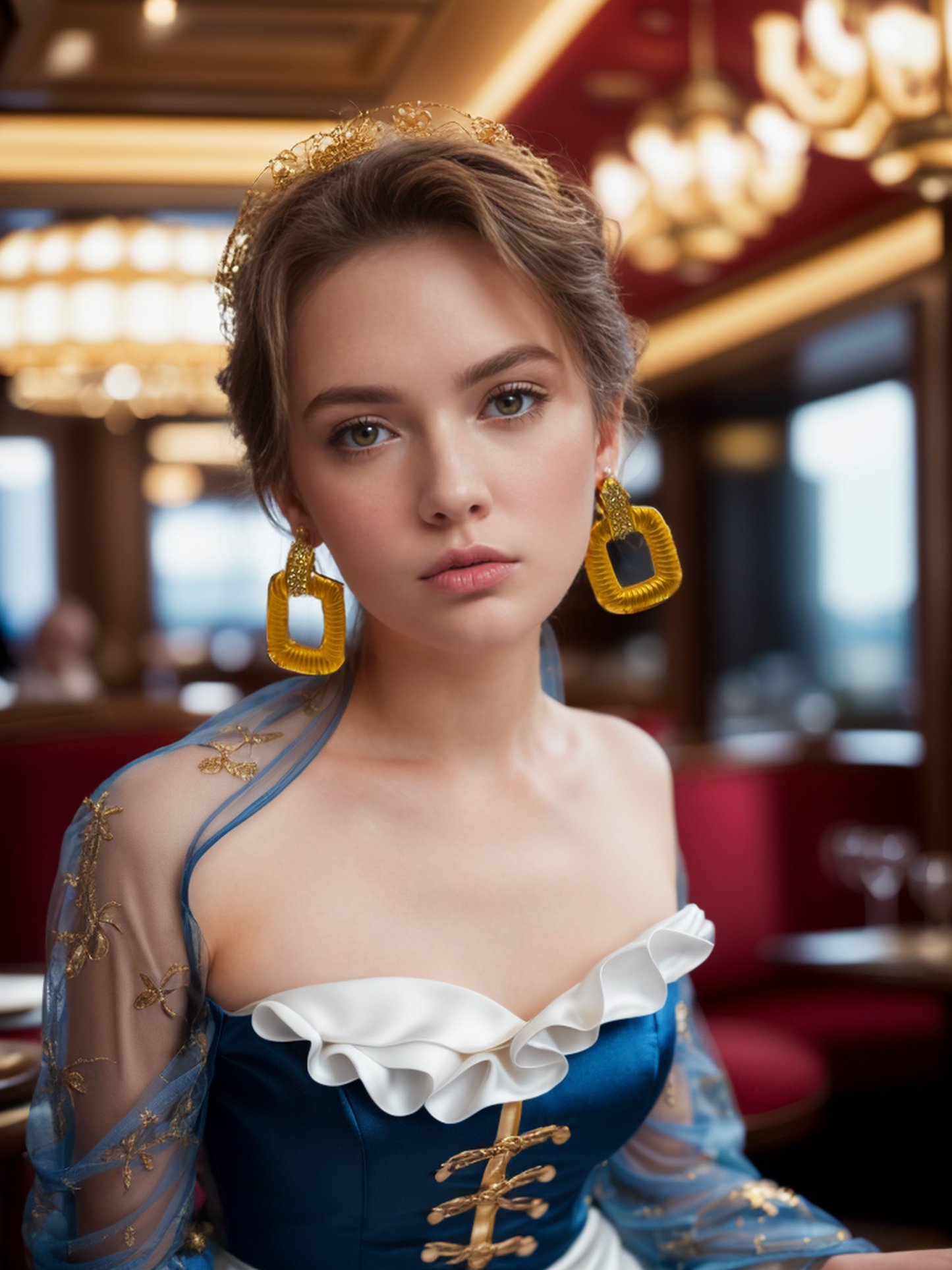 Rubik's Tetris vintage earrings